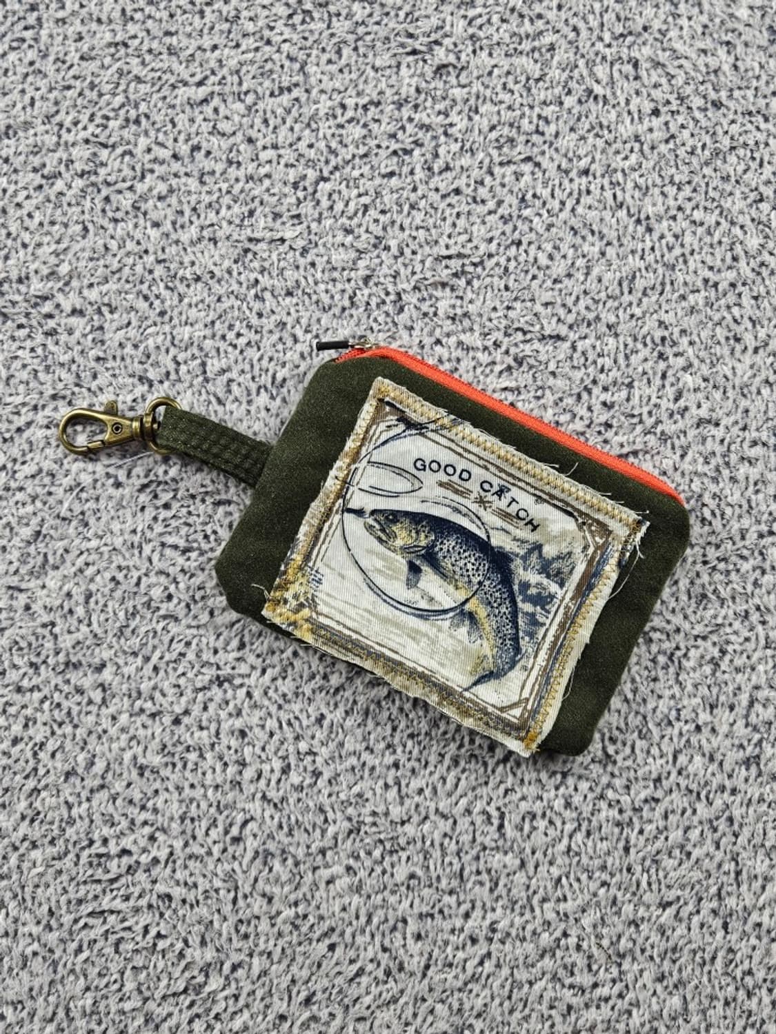 핸드메이드 리워크 커스텀 패치드 키링 월렛 ( 13X10 )/ 10735 상품이미지1