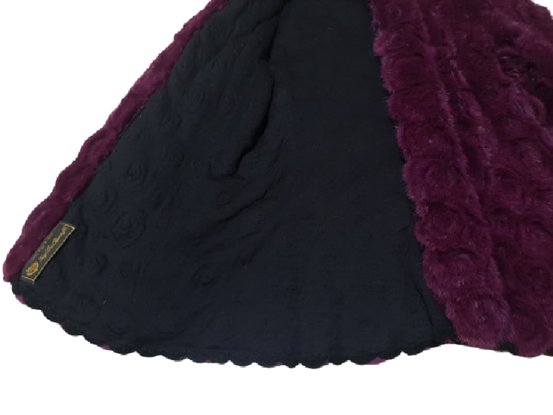 LORO PIANA 로로피아나원단 와인핏 퍼플 장미니팅 밍크자켓 F 상품이미지8