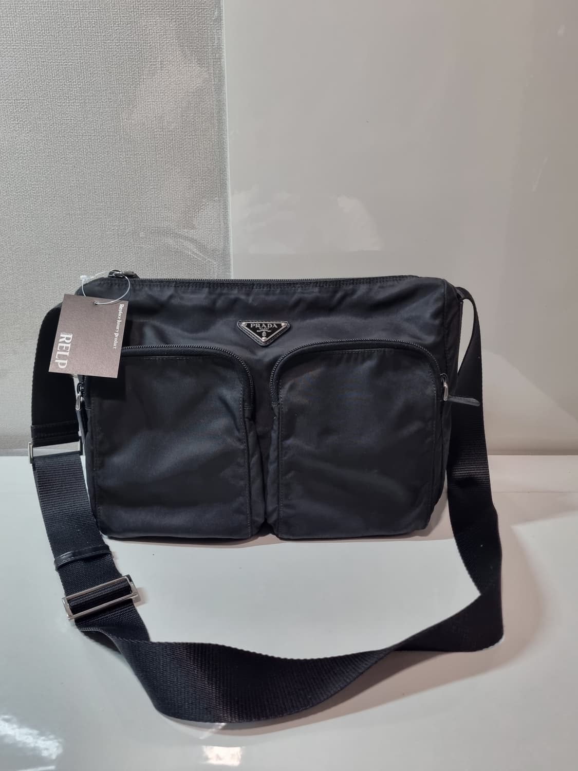 정품 프라다 투포켓 메인저백 상품이미지2