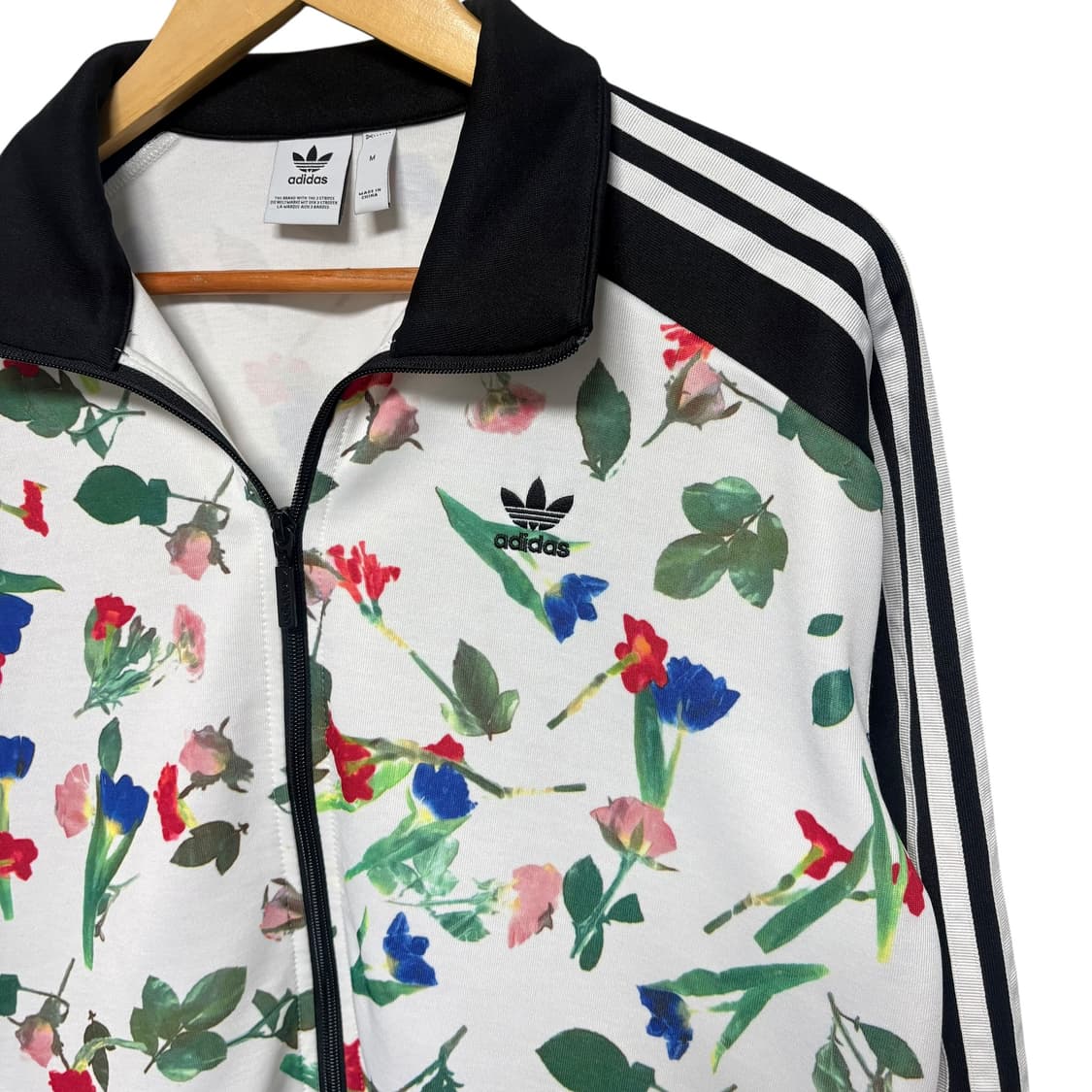 3855 아디다스 파이어버드 플라워 화이트 트랙탑 져지 집업 상품이미지2