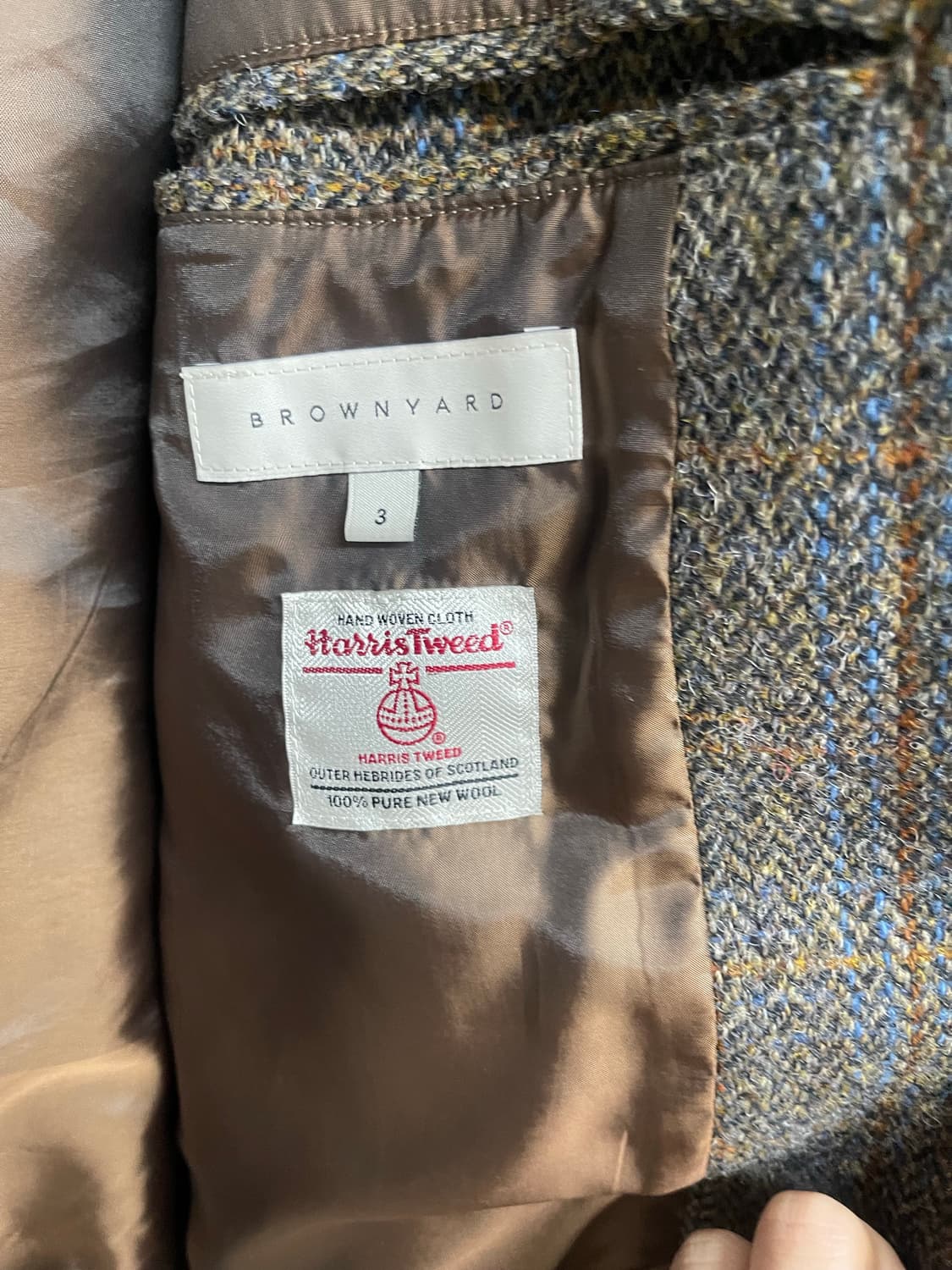 [3] 브라운야드 해리스 트위드 블루종 - 브라운 상품이미지5