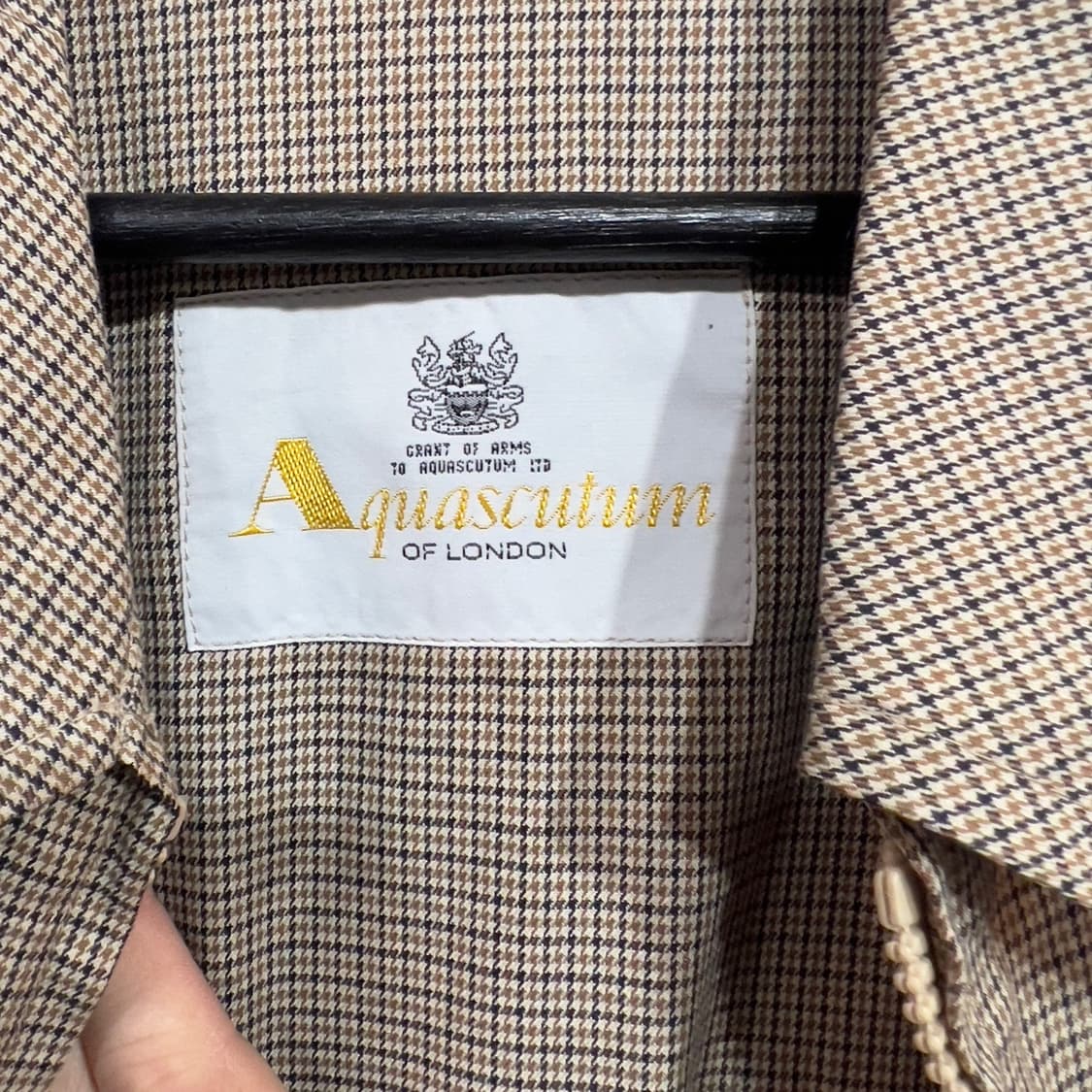 아쿠아스큐텀 체크 스윙자켓 상품이미지5