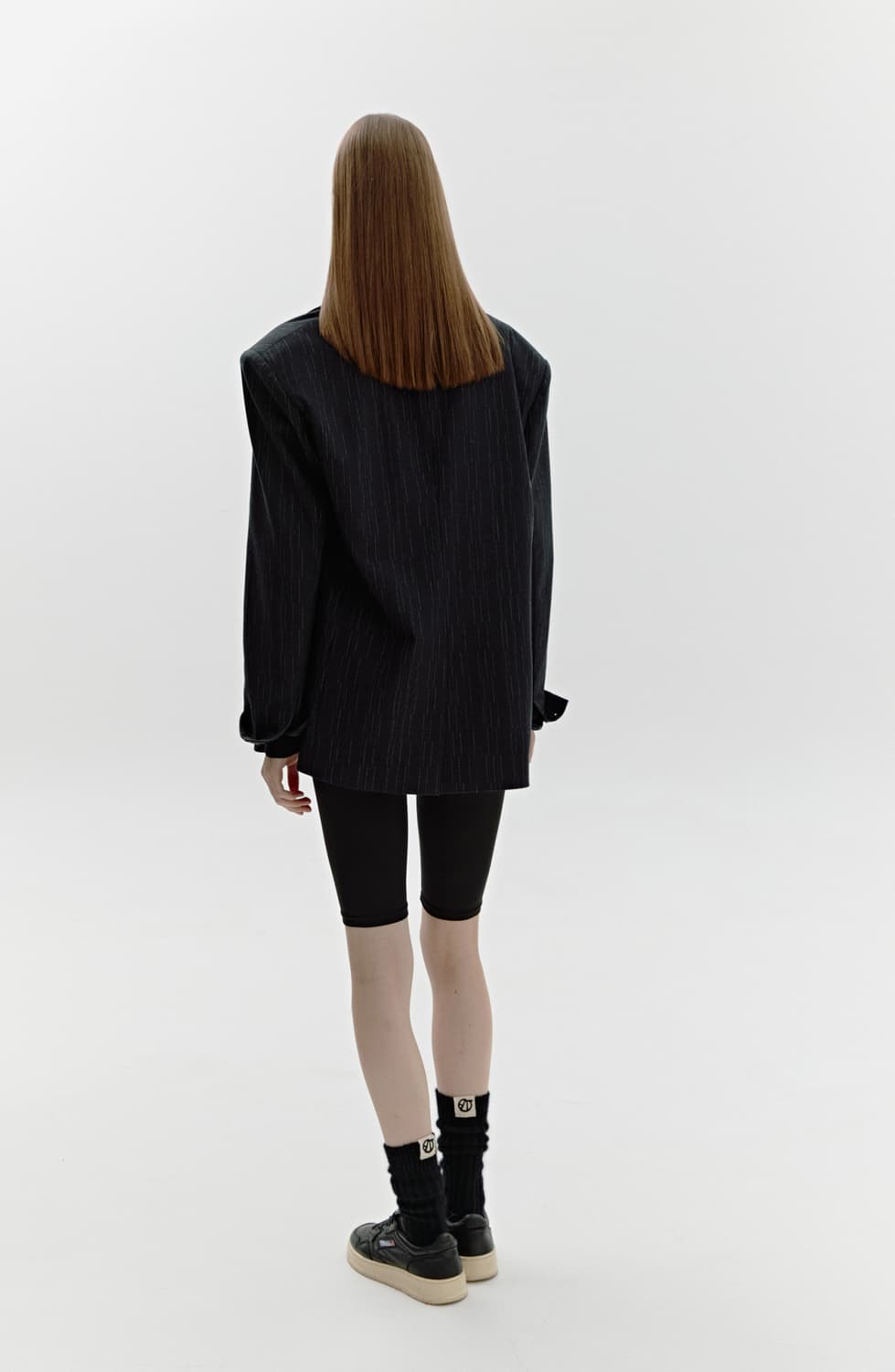 소프트서울 그레인 오버핏 자켓 다크그레이 상품이미지6