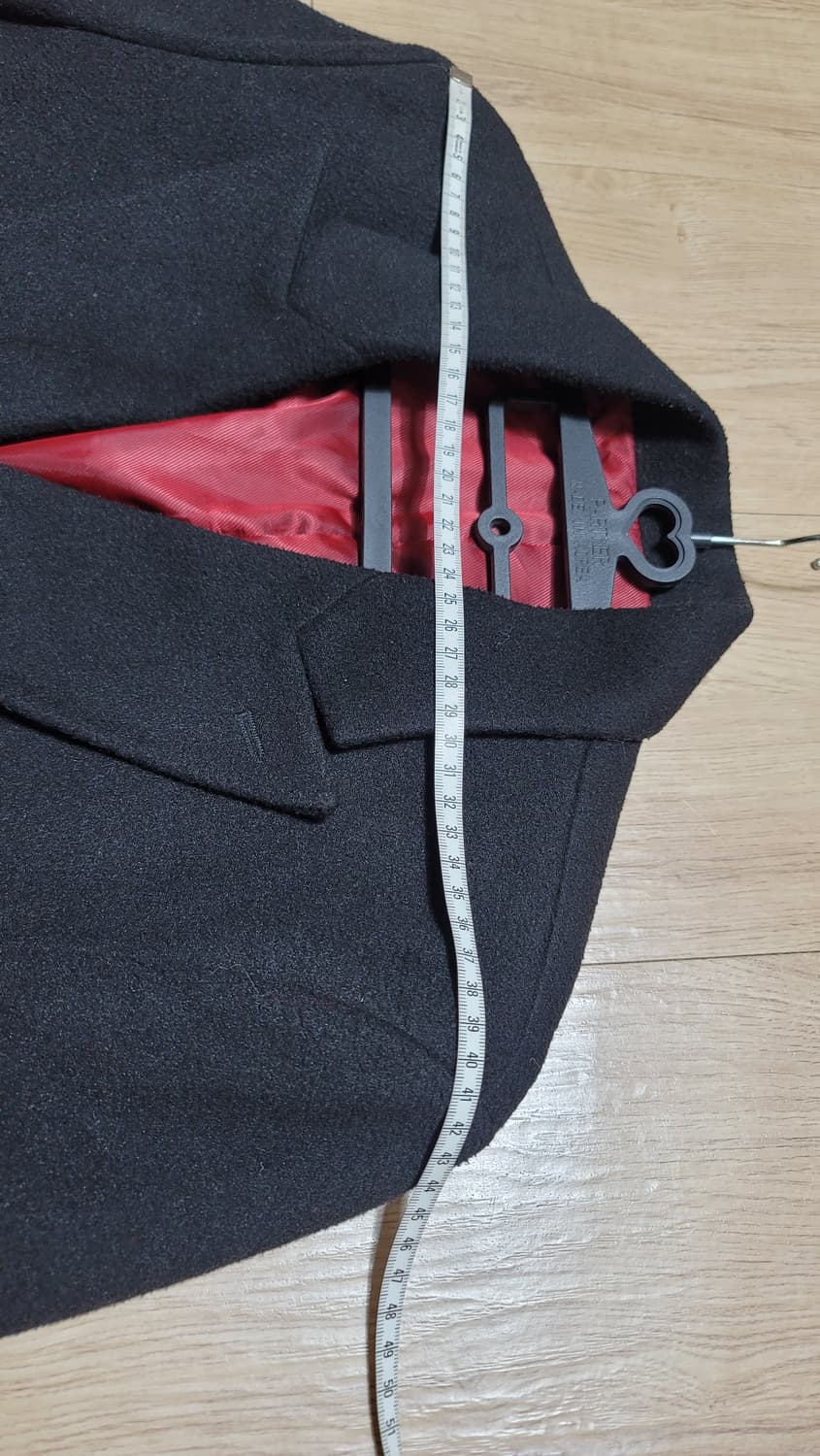 TOM FORD 톰 포드 더블 버튼 슬림핏 하프코트 자켓 블랙 EU46 상품이미지7