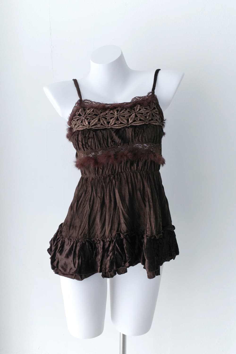 flower fur sleeveless 상품이미지6