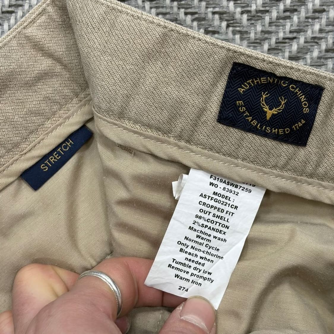 Allen Solly 베이지 치노팬츠 v2274 상품이미지8