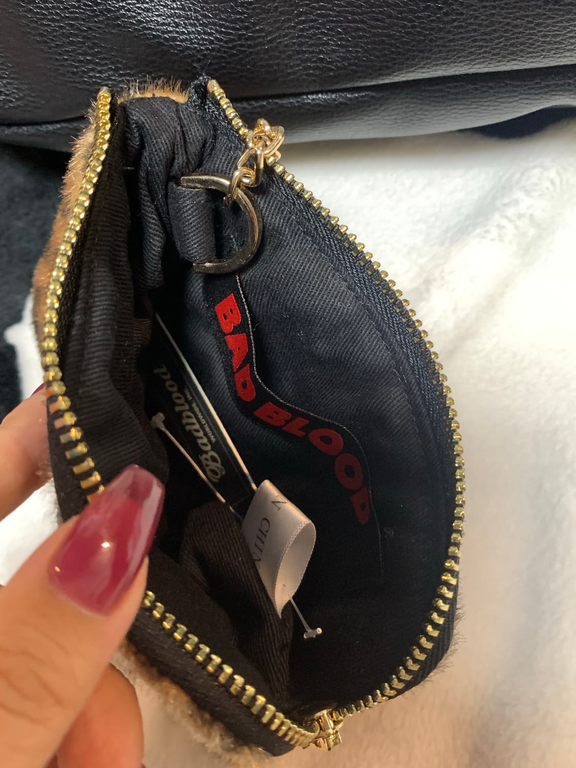 배드블러드 리버시블 레오파드 숄더백 카드지갑 상품이미지7