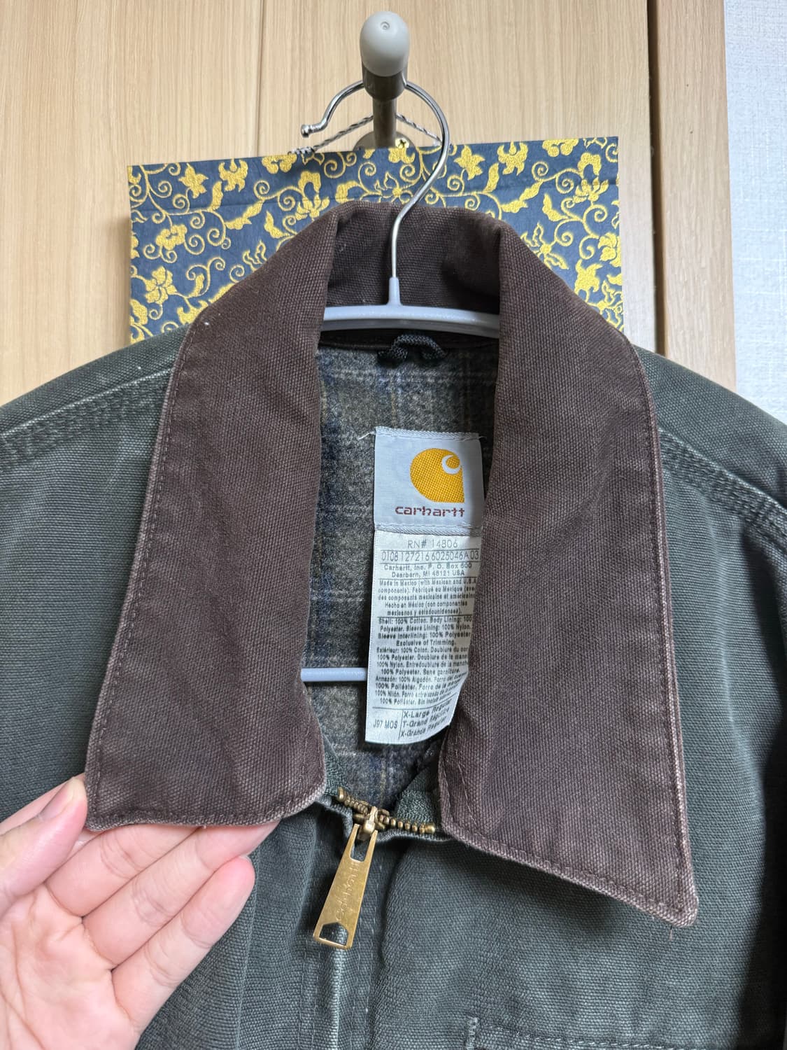 [XL] 칼하트 디트로이트 자켓 j97 mos 상품이미지5