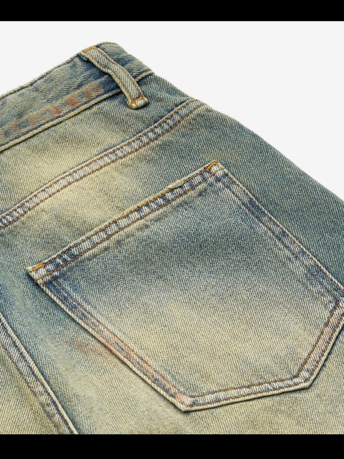 #0331 under rise loose fit - dirty blue 상품이미지4