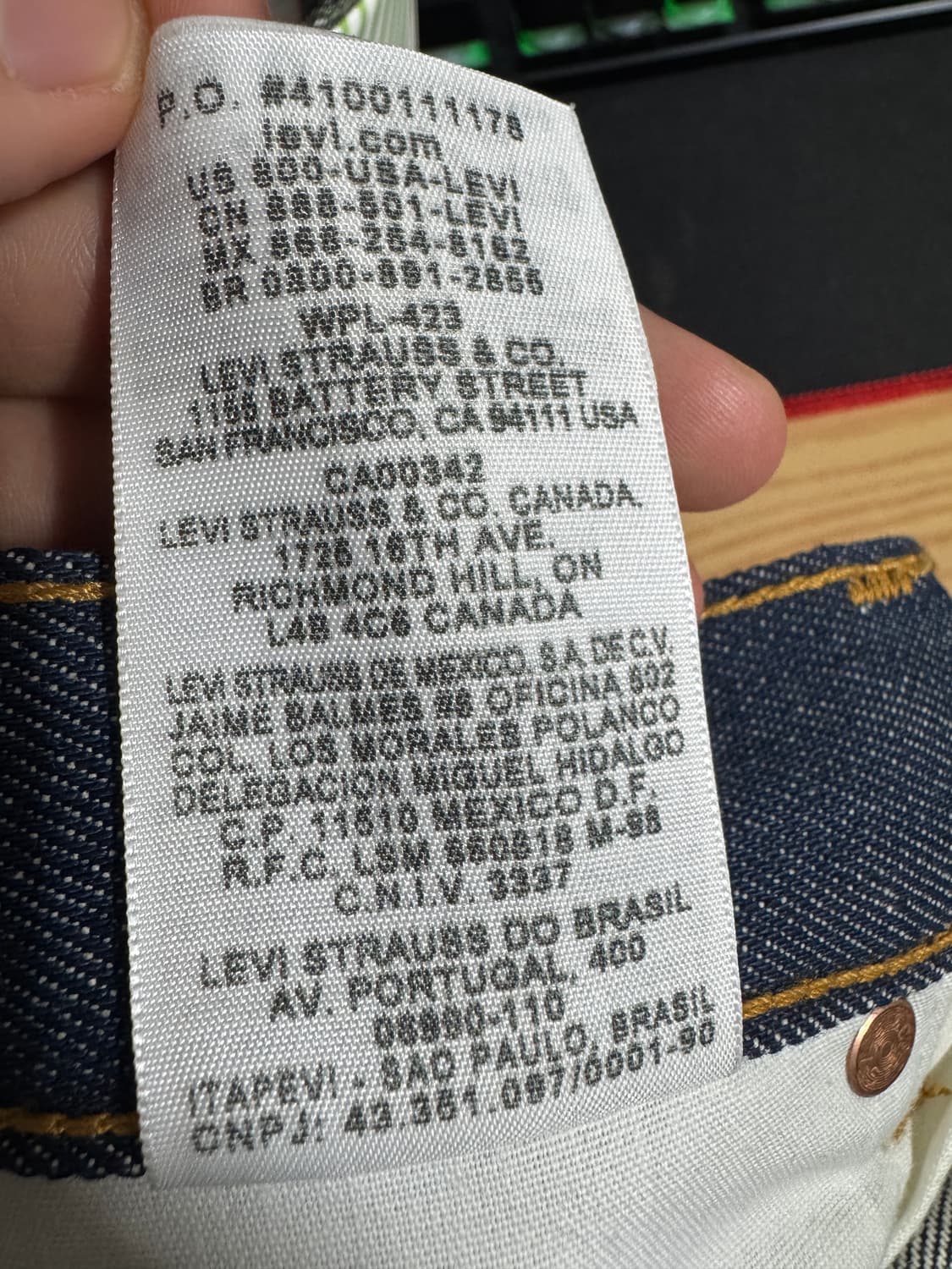 리바이스 501 34X30 새상품 멕시코생산 거의새것 상품이미지5