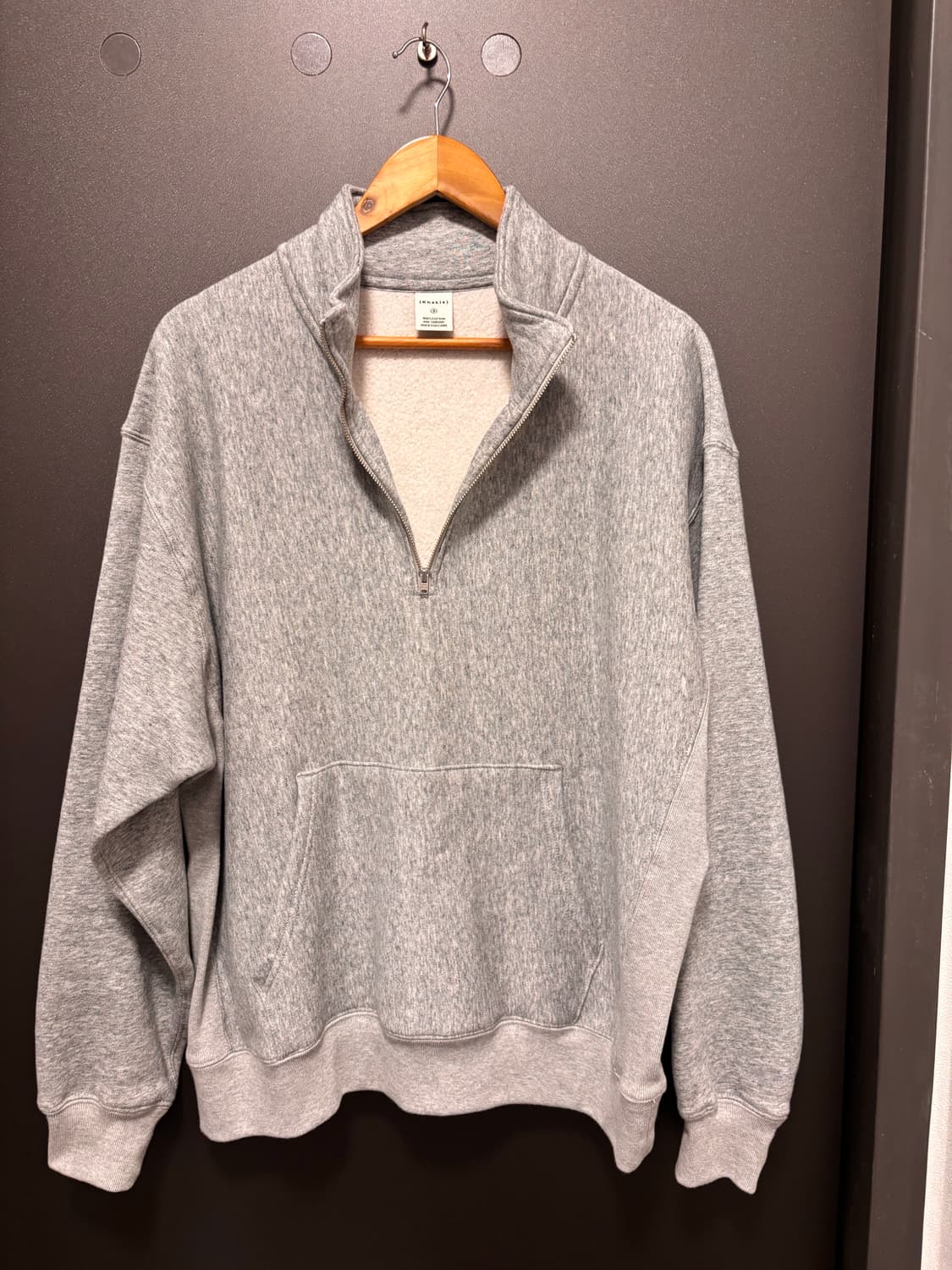 카키스 그레이 하프집업 맨투맨 새상품급 105 사이즈 상품이미지2