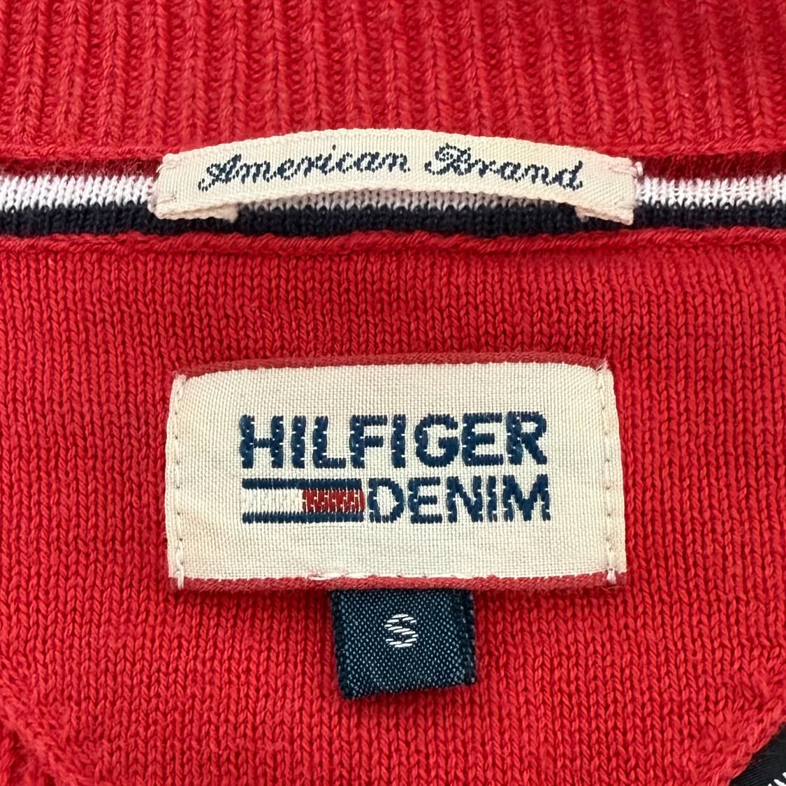 가격제안환영 급처 쿨거시네고)정품) 타미힐피거 니트집업 골지 타미 S 상품이미지5