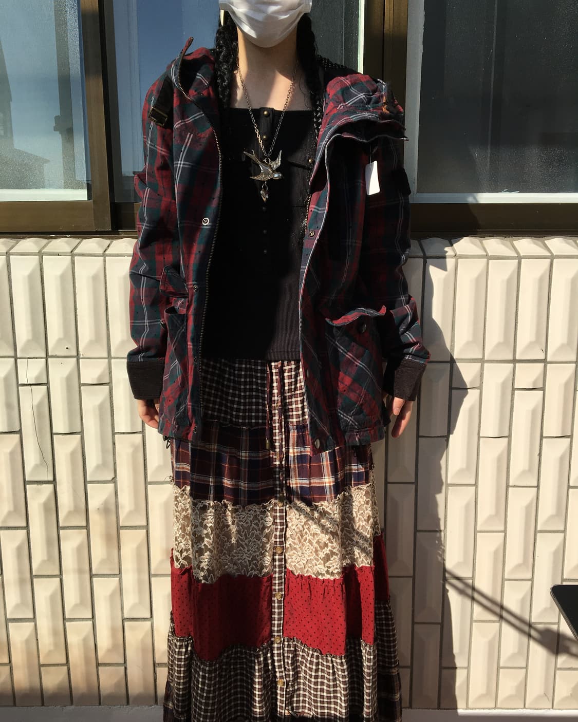 Check pattern jacket 상품이미지1