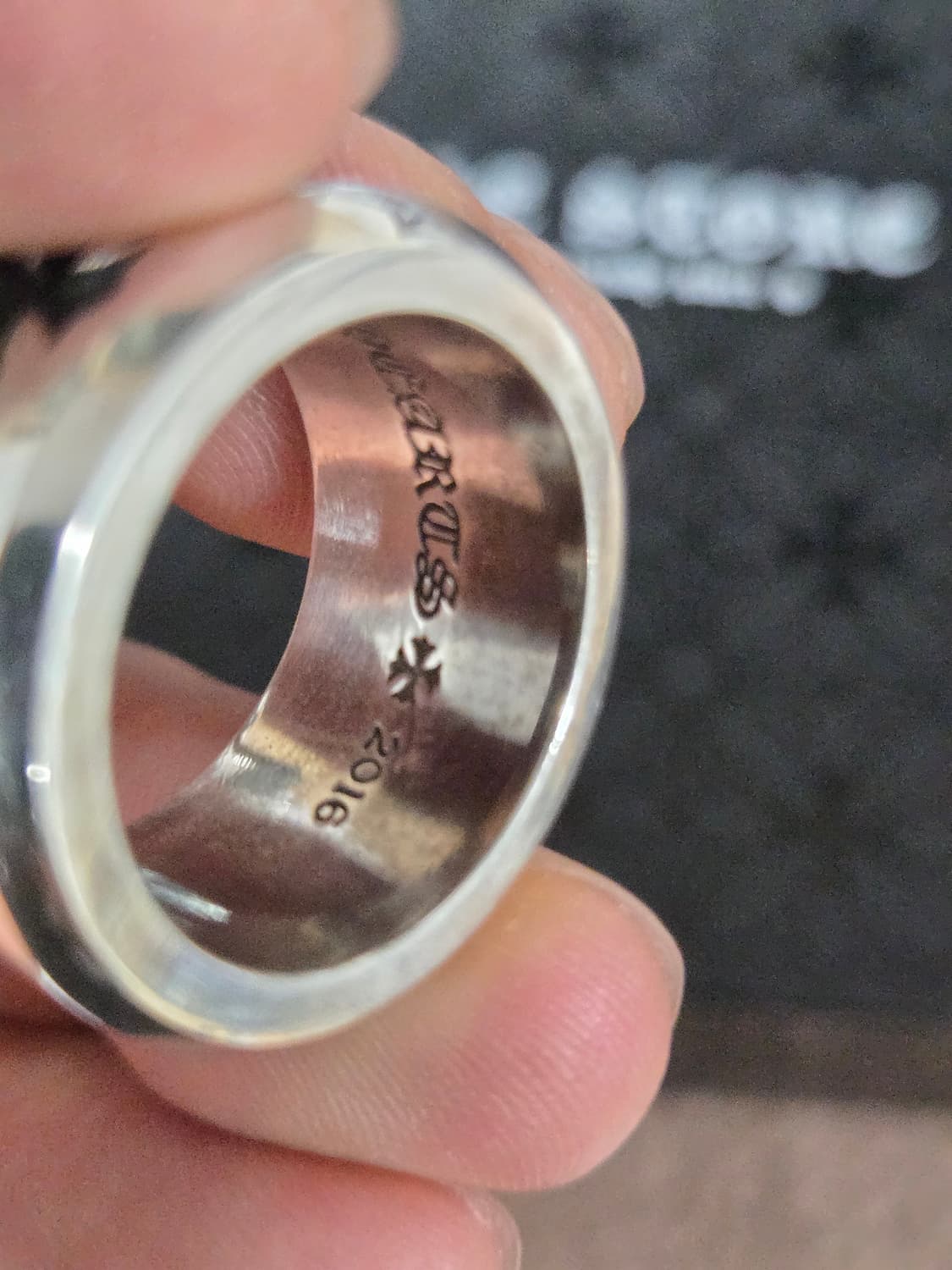 크롬하츠 CH플러스 칙 밴드 링 정품 상품이미지6