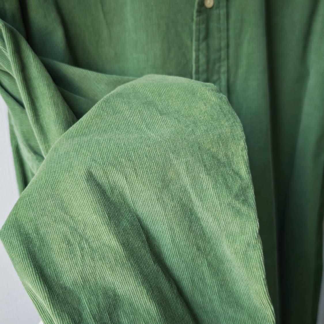 폴로 랄프로렌 커스텀핏 코듀로이 셔츠 올리브 그린 XL 상품이미지8