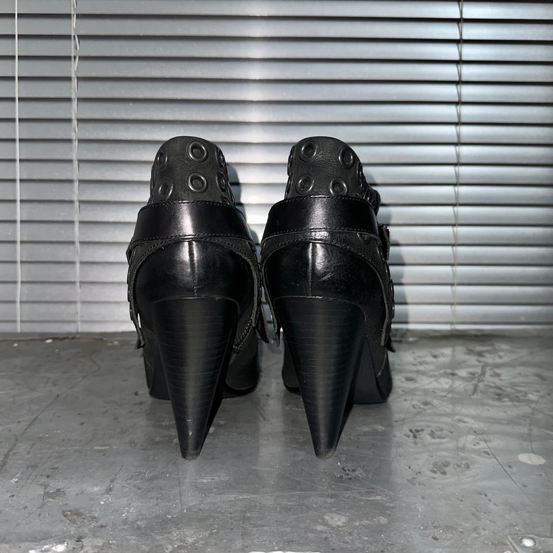 00s 레어 애쉬 커프 가죽 힐 부츠 상품이미지6