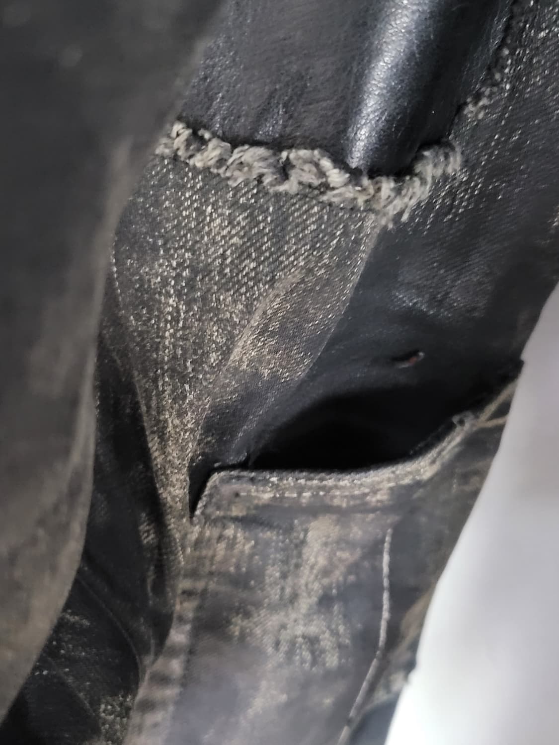 L.G.B. leather cross patch denim 상품이미지5