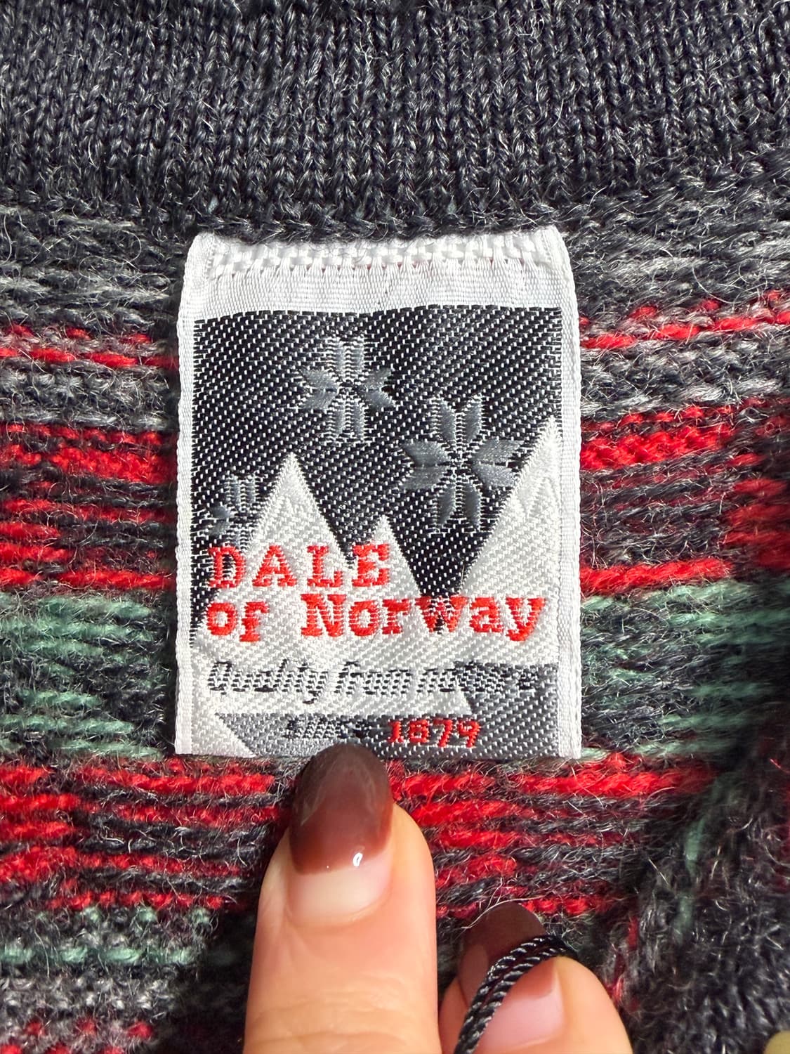 [L] Dale of norway 데일오브노르웨이 반집업 니트 울100% 상품이미지7
