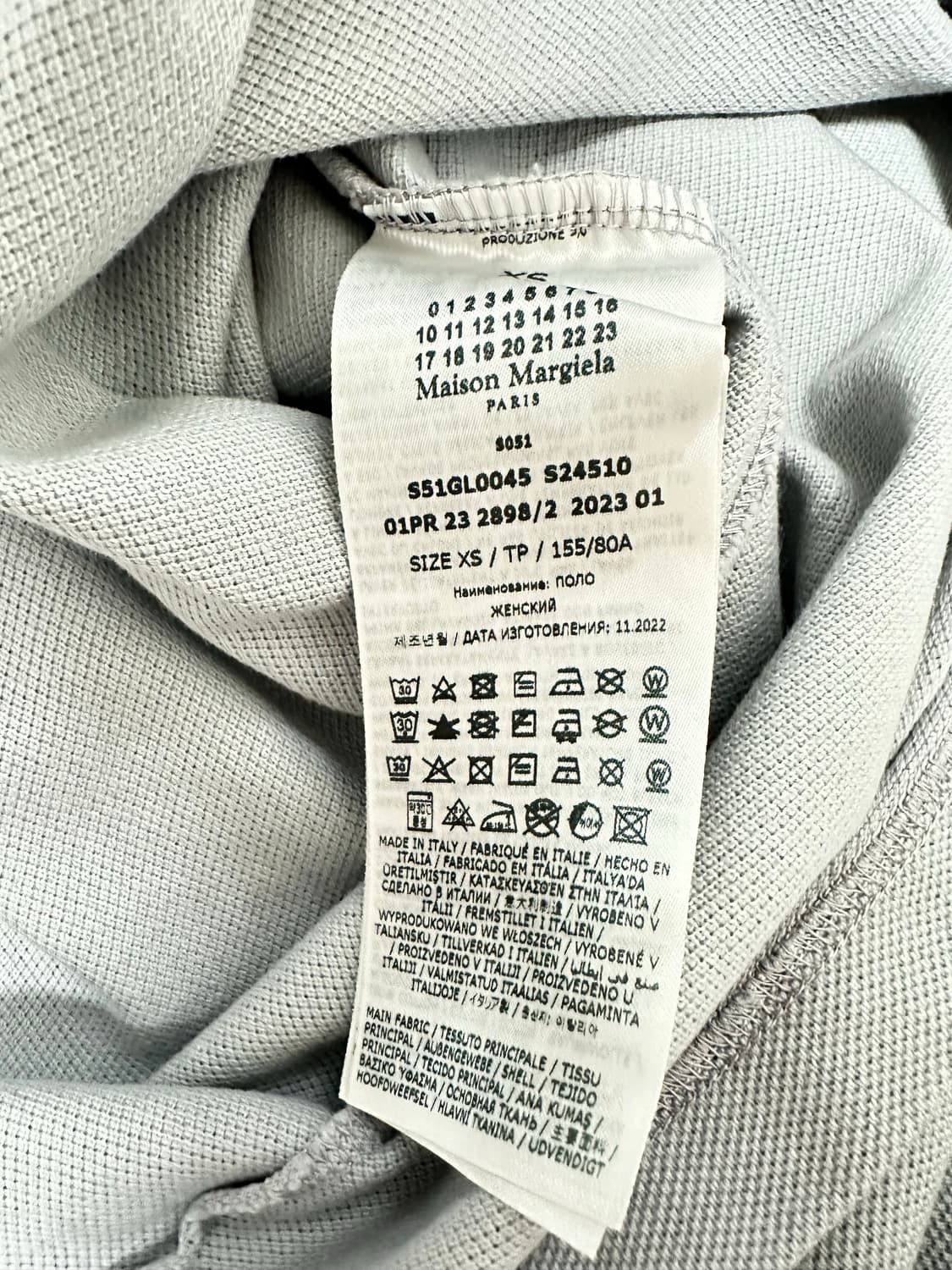 마르지엘라 폴로셔츠 XS(95~100) 상품이미지4