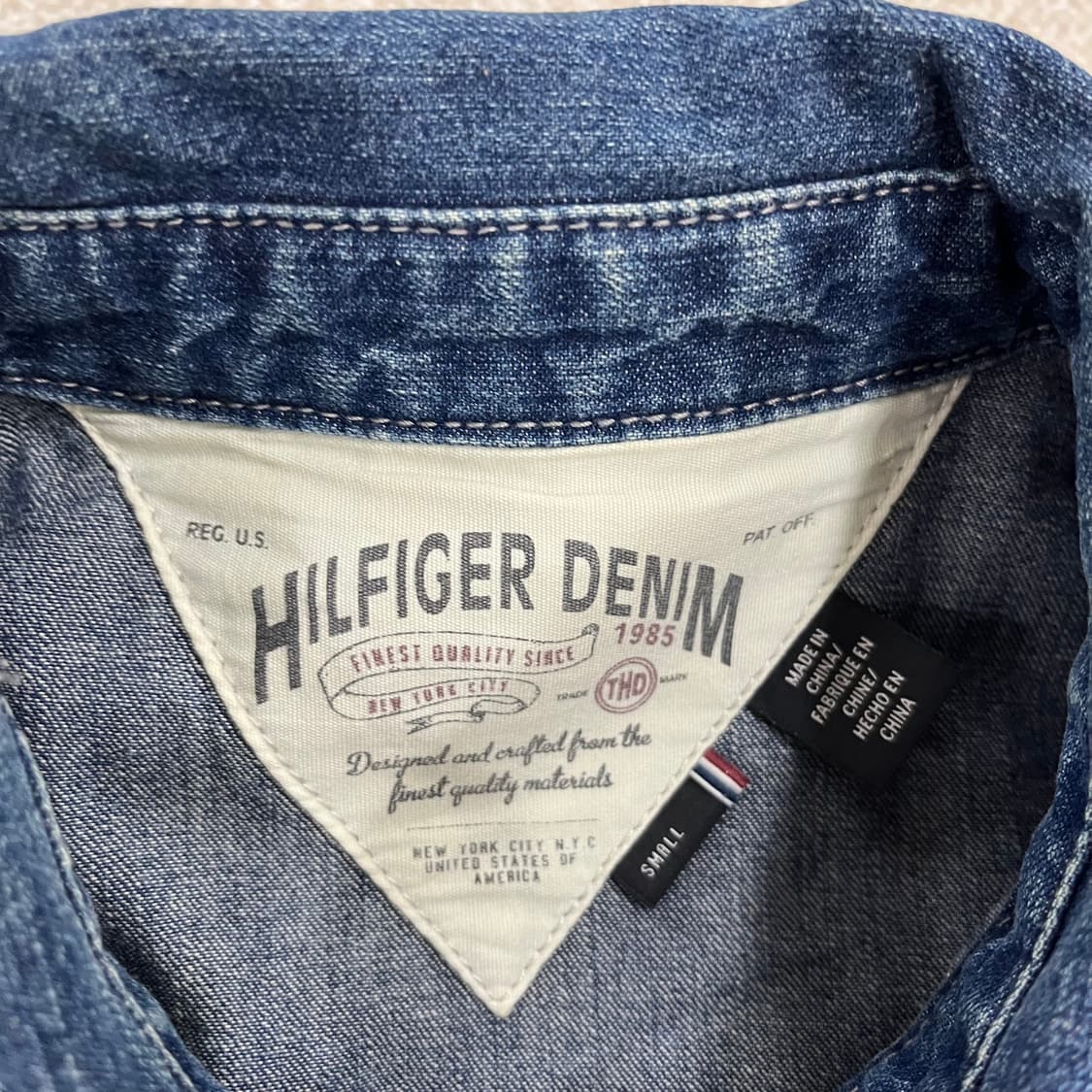 S 타미힐피거 데님 웨스턴 셔츠 0219M 상품이미지2