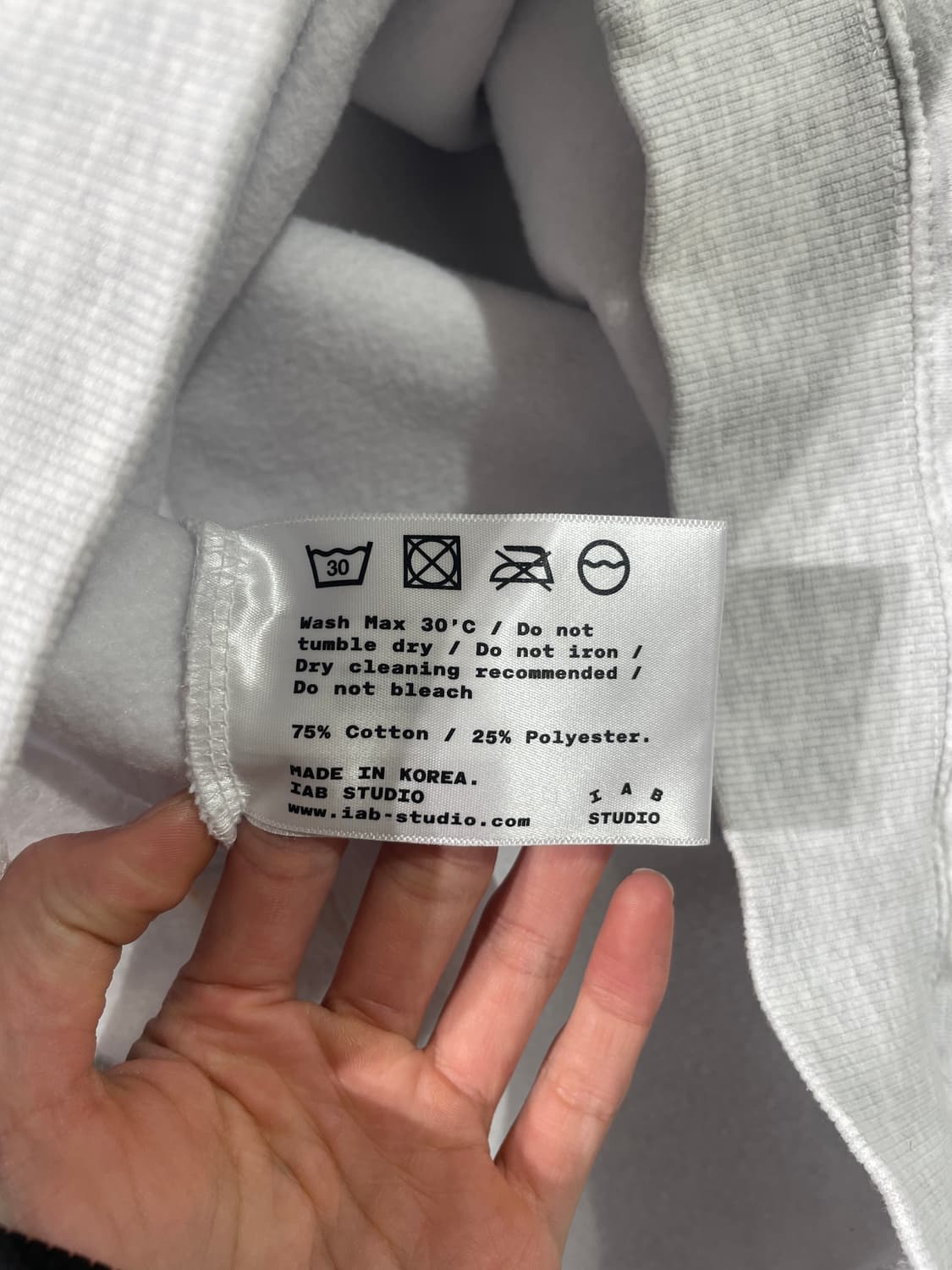 아이앱 스튜디오 멜란지 라이트 그레이 후디 상품이미지8