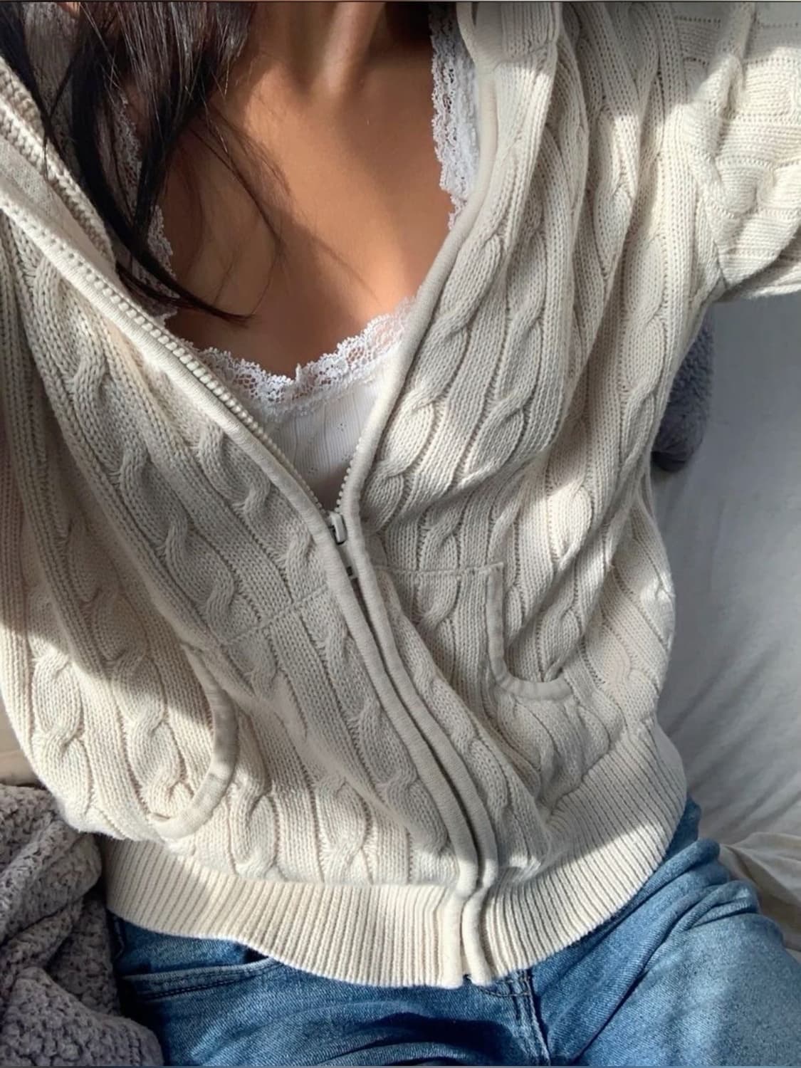브랜디멜빌 케이블 후드집업 상품이미지2