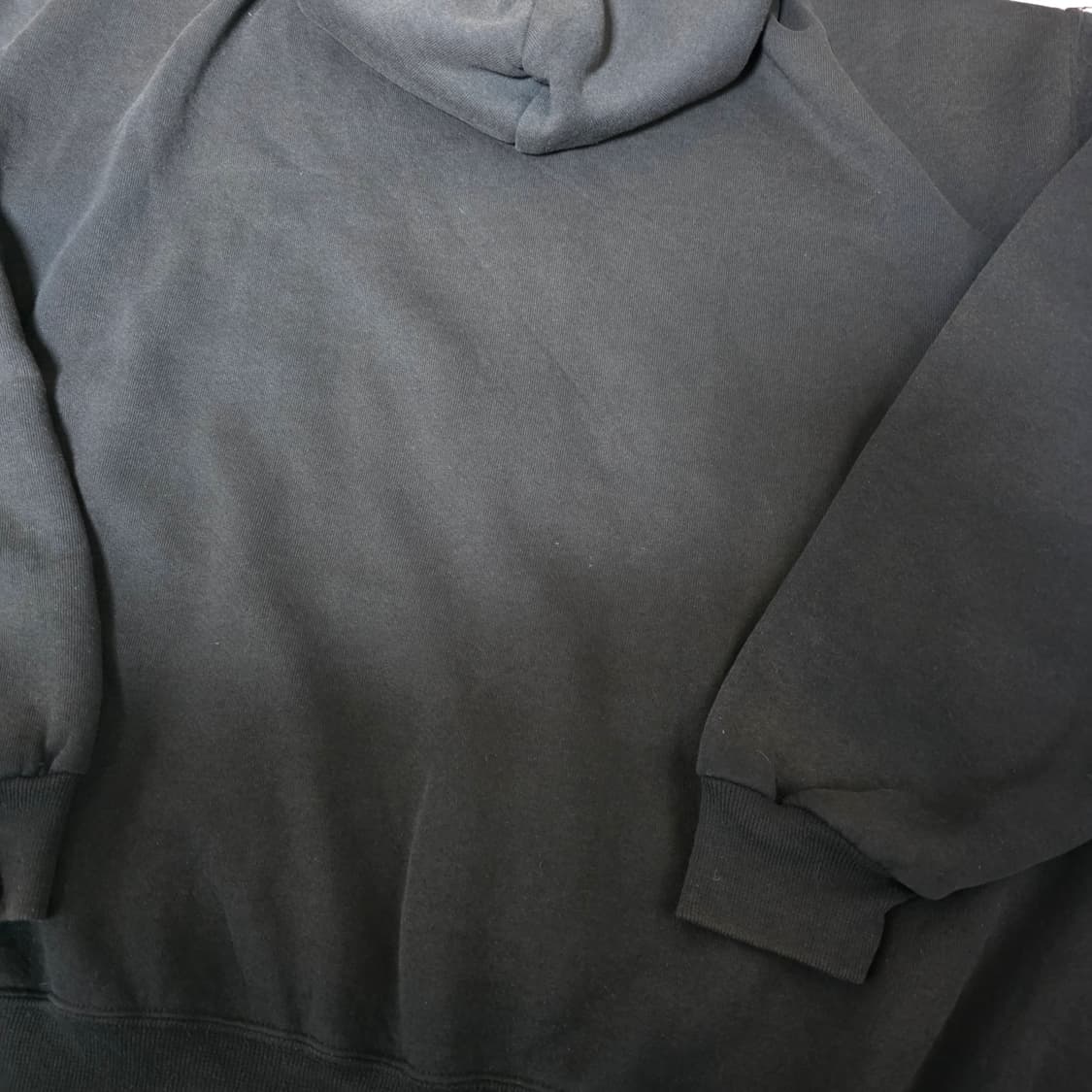 [L] 90s 빈티지 러셀 애슬레틱 후드집업 블랙 ver. 파인페이드 상품이미지5