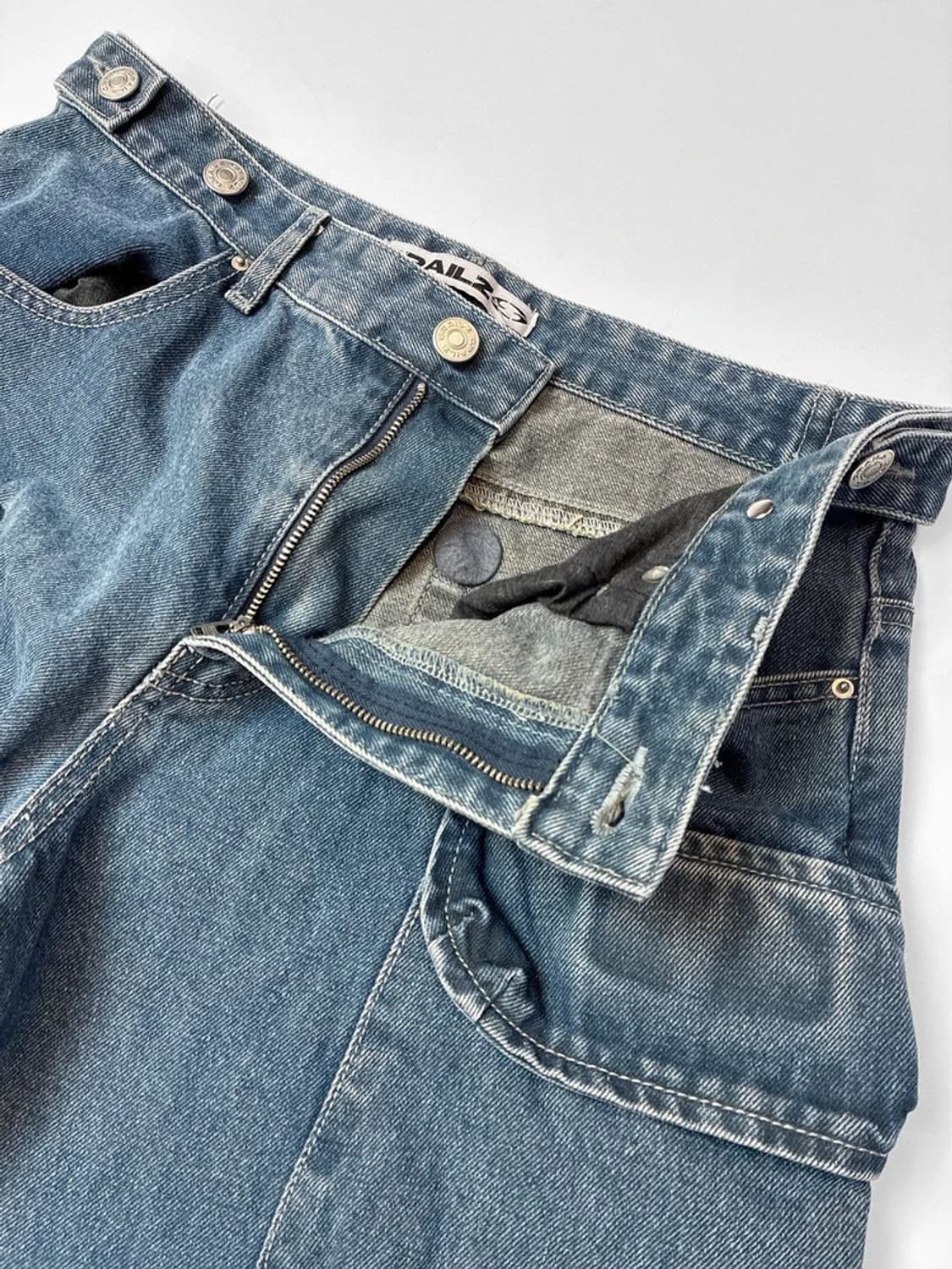 그레일즈 GRAILZ 24ss 카고 와이드 데님 팬츠 PN5364 상품이미지3