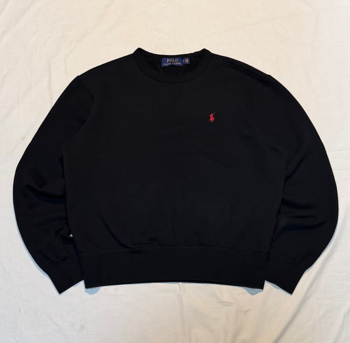 코르티스 주훈) 폴로 랄프로렌 맨투맨 스웻셔츠 블랙 상품이미지1