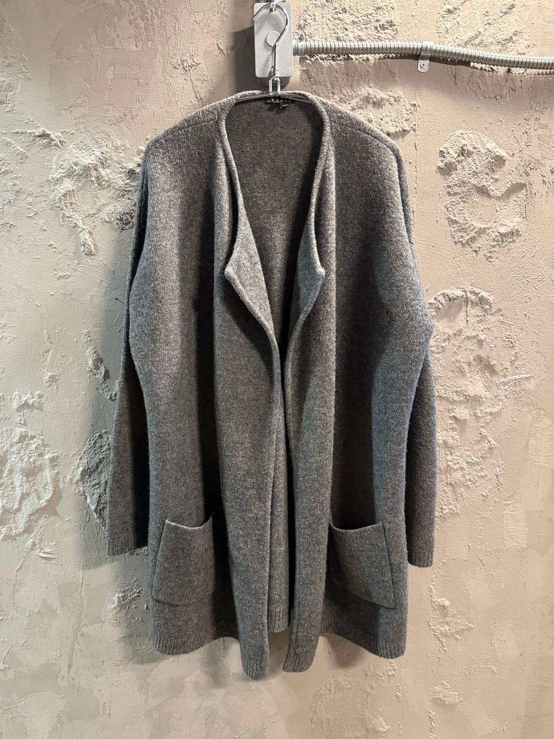 띠어리 theory 울 블렌드 오픈 롱 가디건 그레이 S 상품이미지1