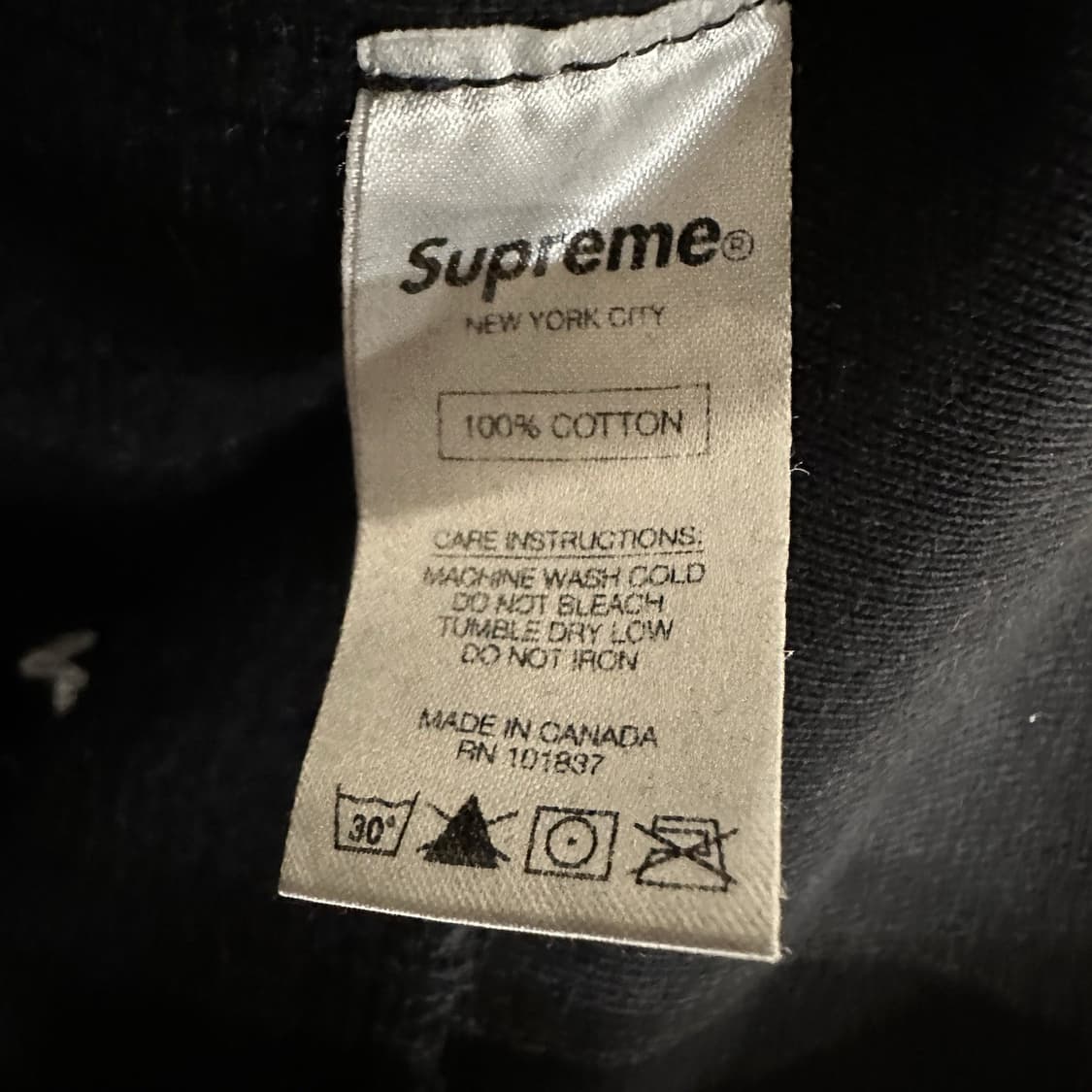 14FW 슈프림 X 러프 라이더스 풀오버 후드티 블랙 상품이미지7