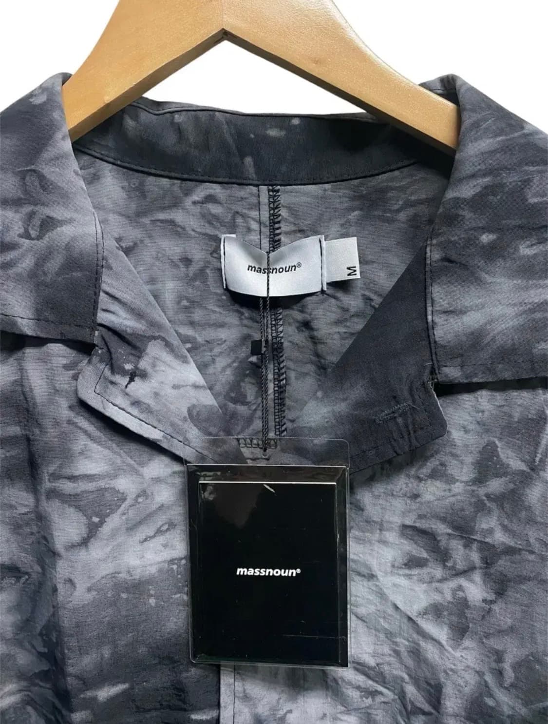 [새상품] 매스노운 타이다이 하프셔츠 그레이 M-L 상품이미지4