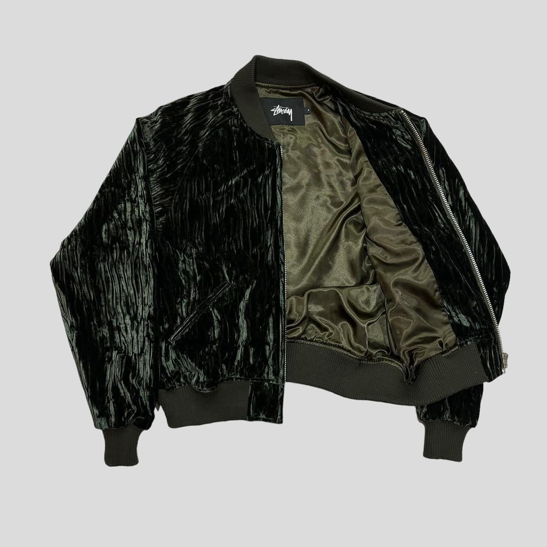 Stussy velvet bomber jacket 상품이미지6