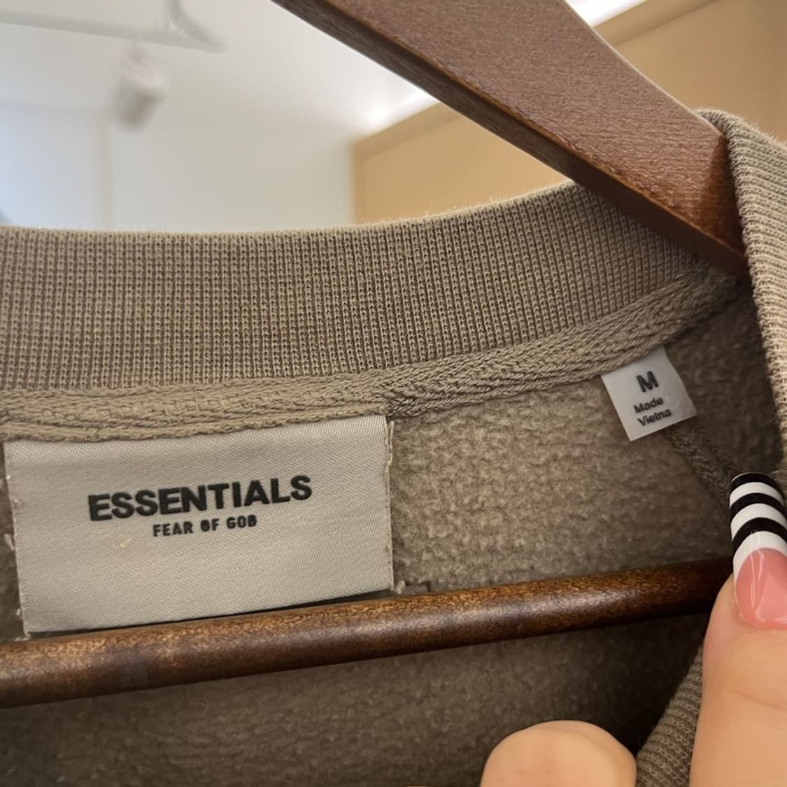 피어 오브 갓 에센셜 빈티지 모던 캐주얼 빅로고 맨투맨 M C10227 상품이미지5