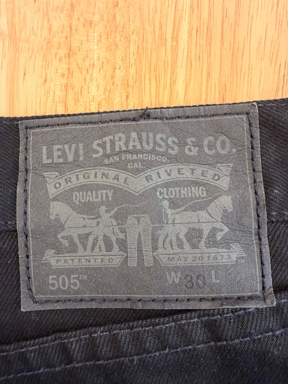 리바이스 505 블랙진 상품이미지3