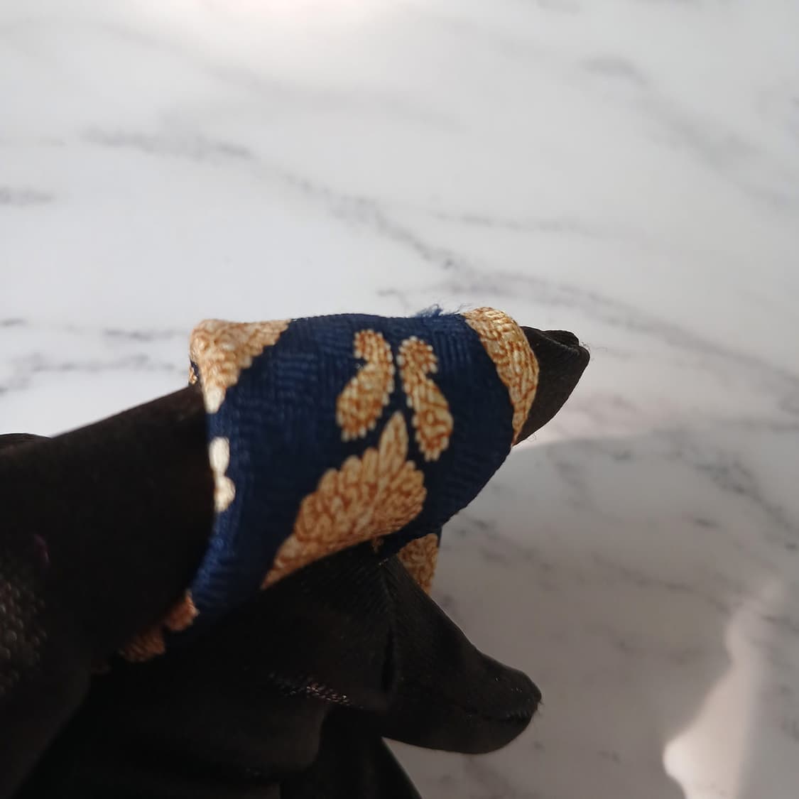 피에르 발망 실크 네이비 패턴 넥타이 10.3cm A~B등급 E864 상품이미지10