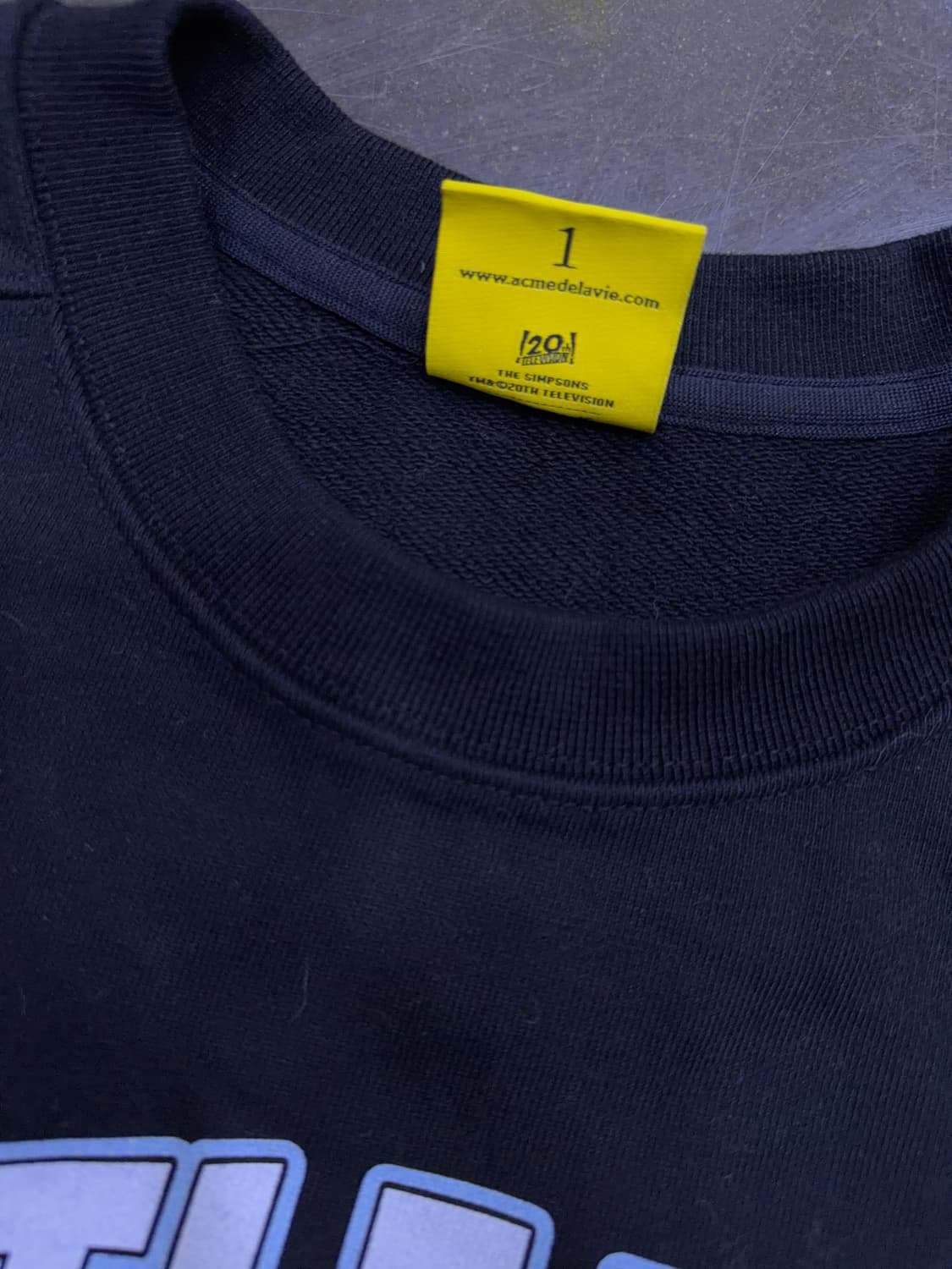 아크메드라비 x 심슨 가족 매기 오브 리버티 맨투맨 블랙 1 상품이미지6