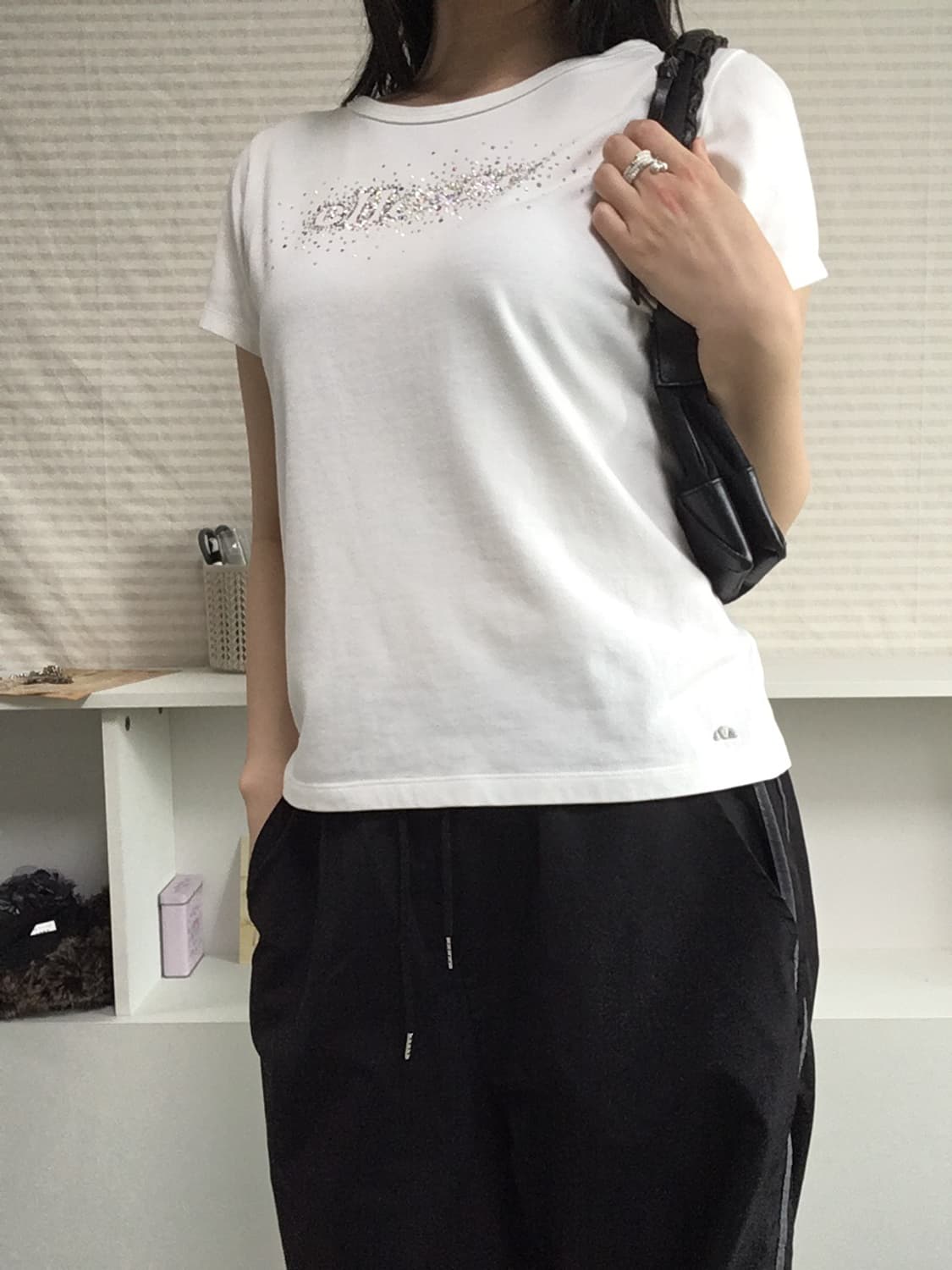 pn vintage 화이트 반팔 프린팅 티셔츠 y2k 스트릿 일본빈티지 상품이미지2