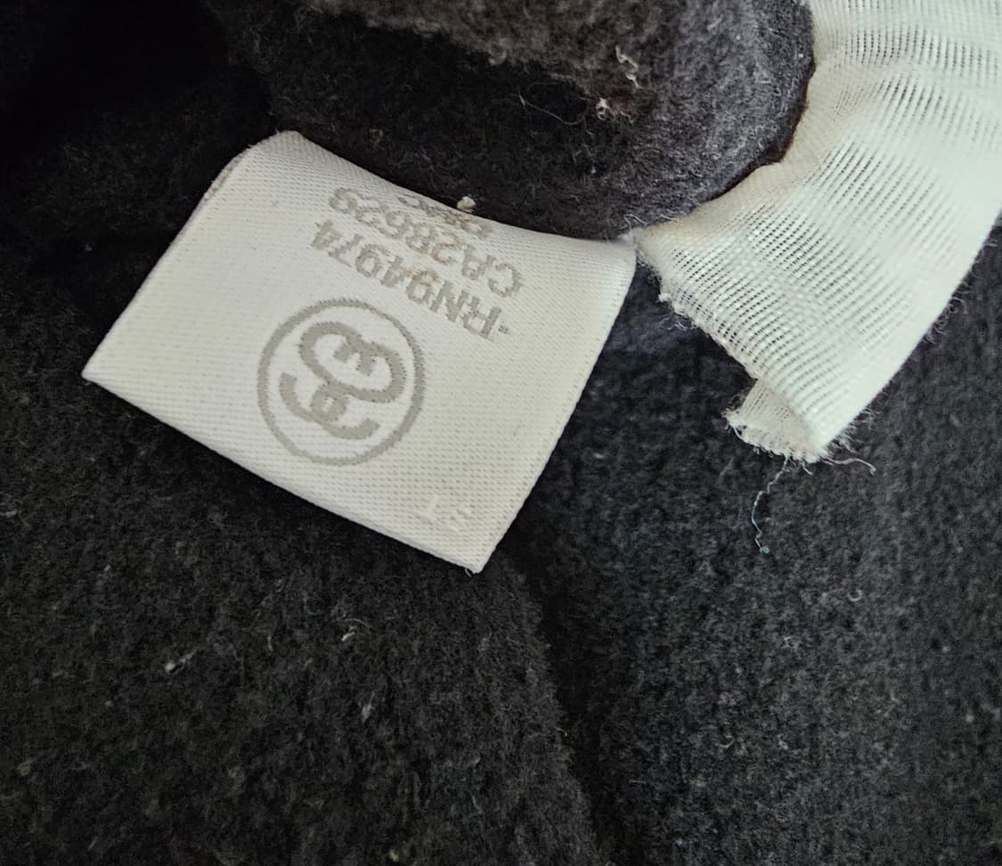 스투시 블랙 기모 후드집업 M 상품이미지5