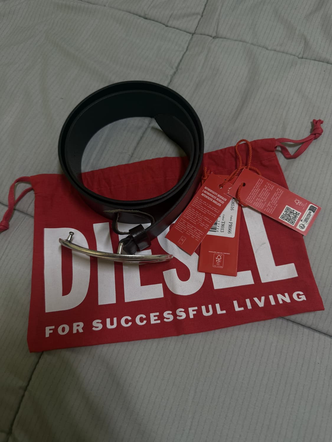 디젤 레더 벨트 블랙 상품이미지2