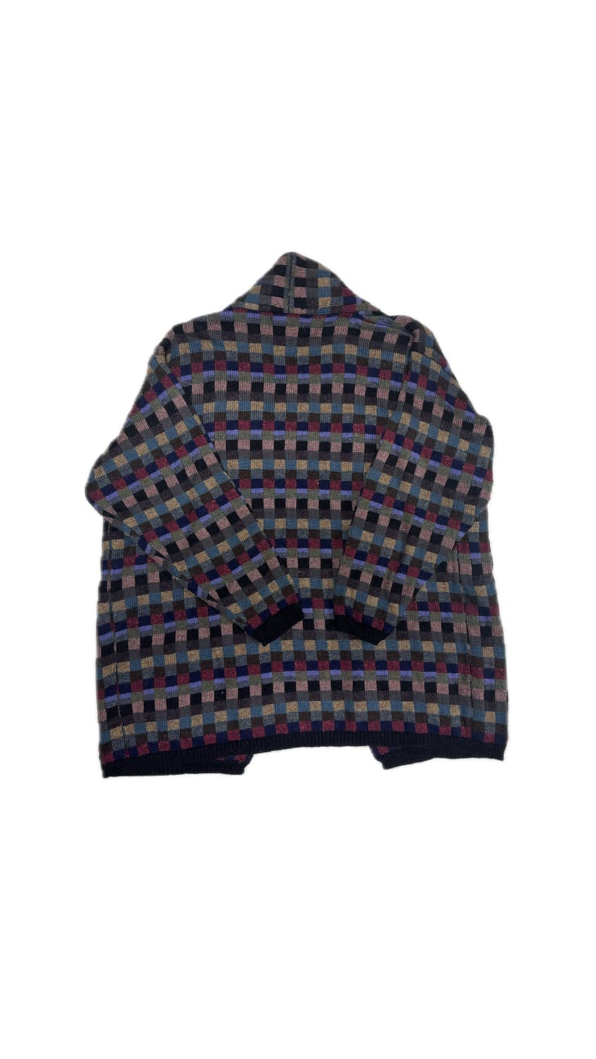 체크 니트 가디건 상품이미지2