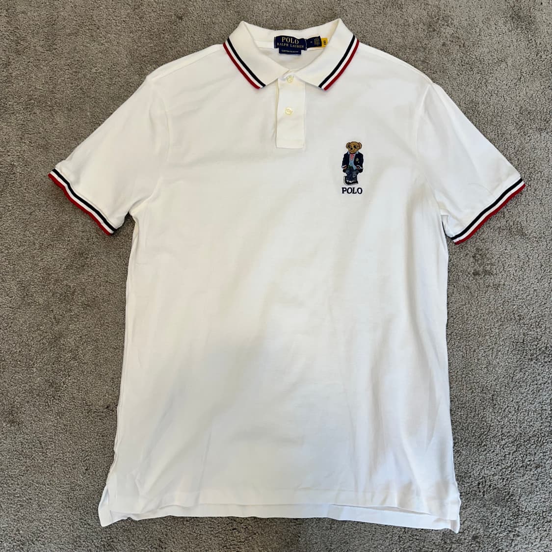 폴로 베어 스트라이프 트리밍 폴로 PK 셔츠M 상품이미지1