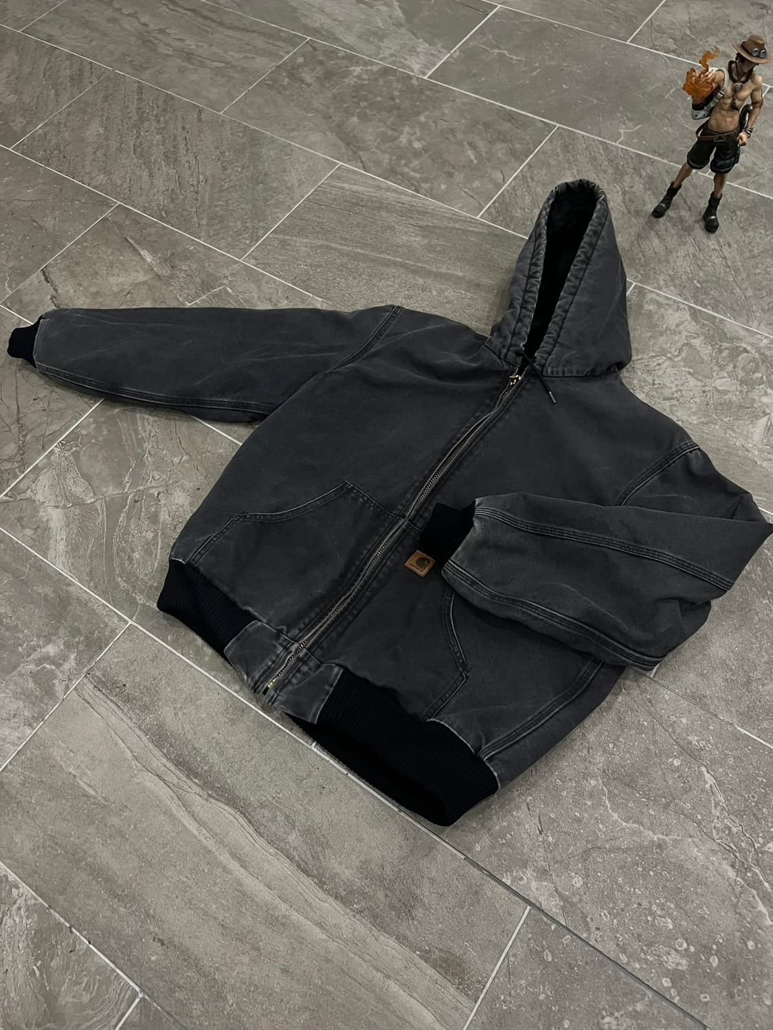 (M) 칼하트 덕 액티브 후드자켓 J130 BLK 블랙 상품이미지8