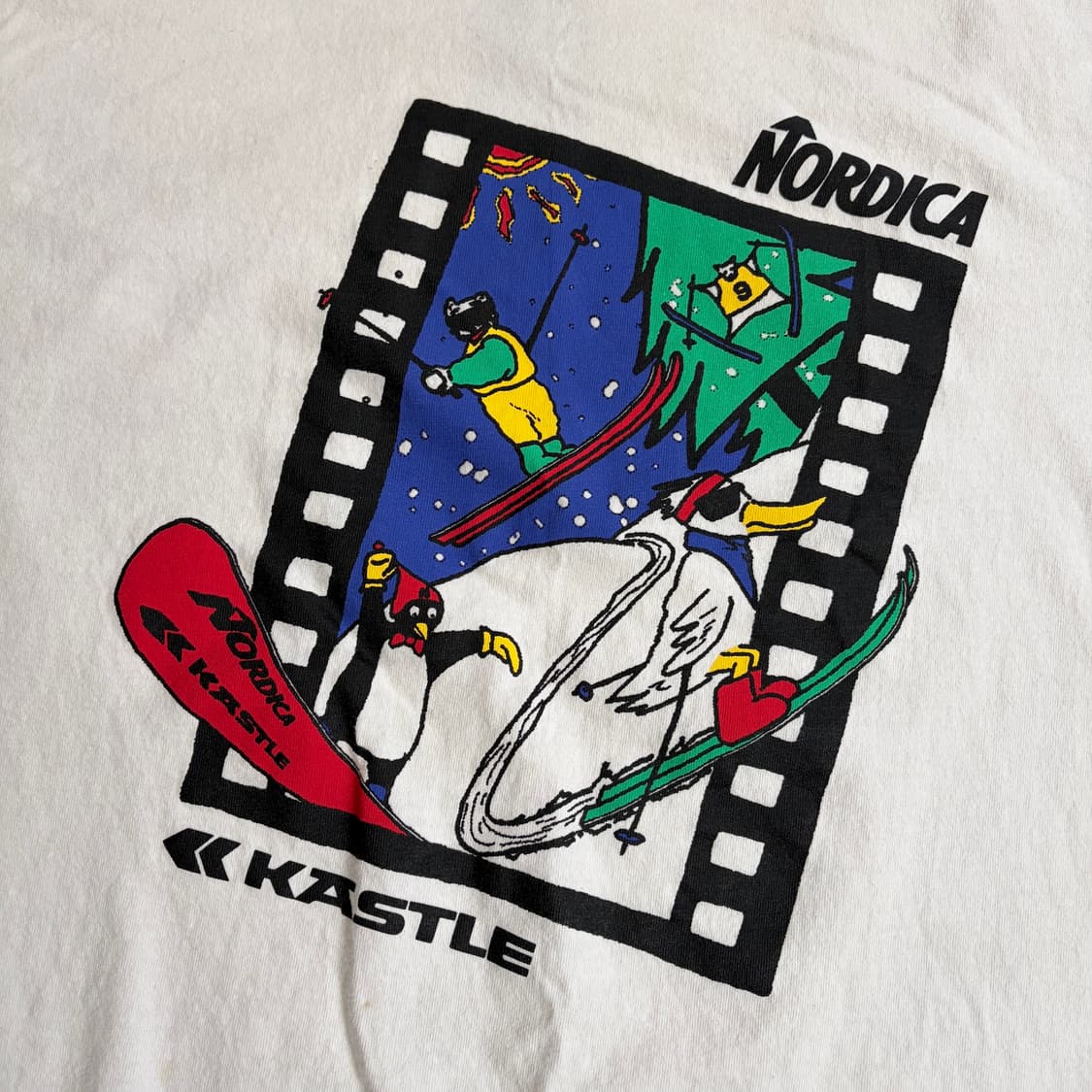 90s USA 빈티지 싱글스티치 반팔티 L 상품이미지5