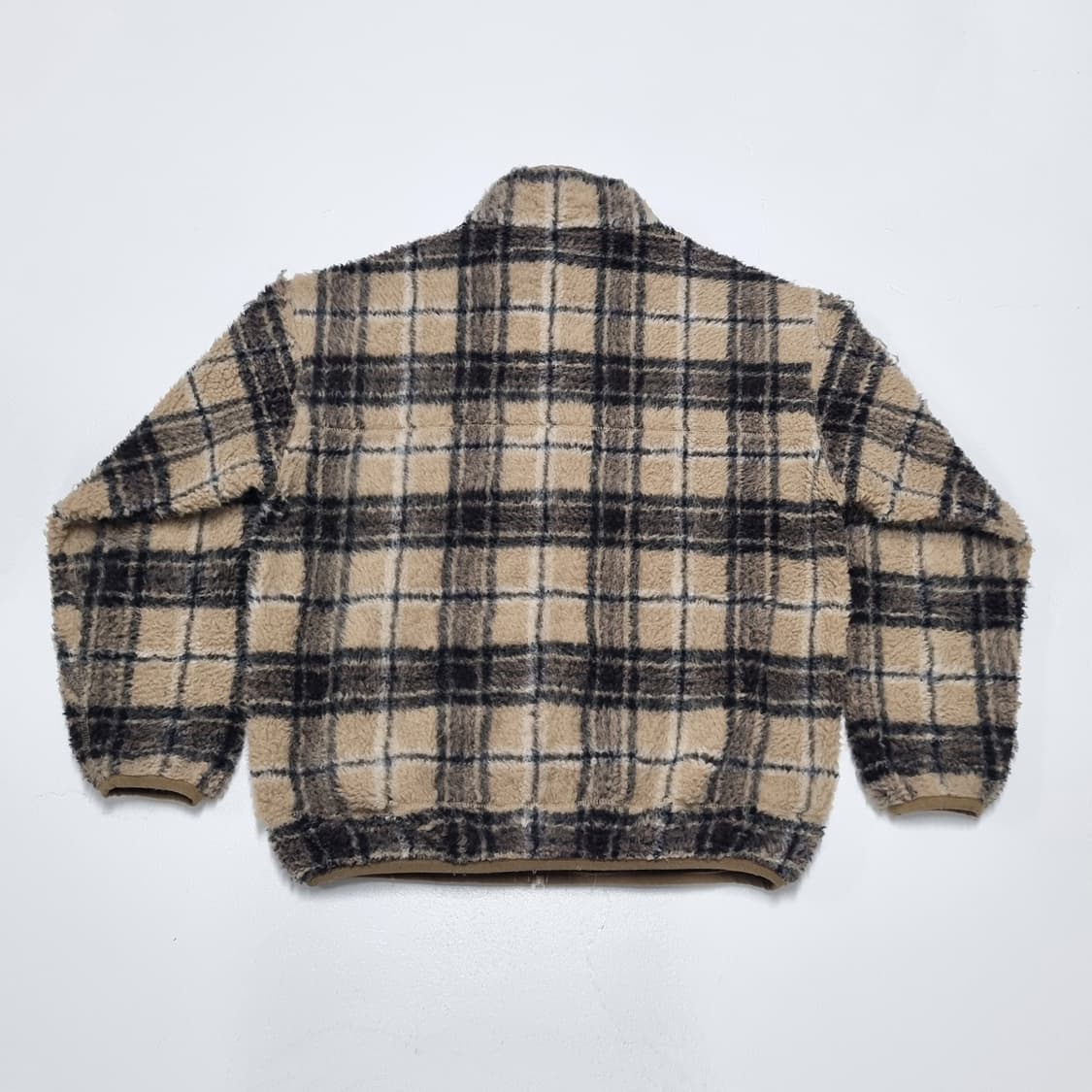 BEAMS HEARTS 체크 후리스 자켓 - S 상품이미지2