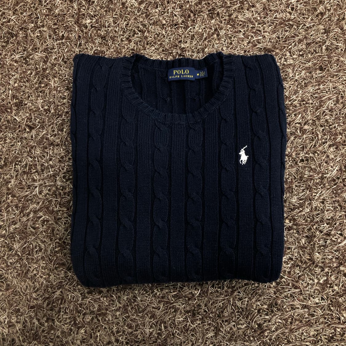 폴로 랄프로렌 네이비 케이블 니트 상품이미지1