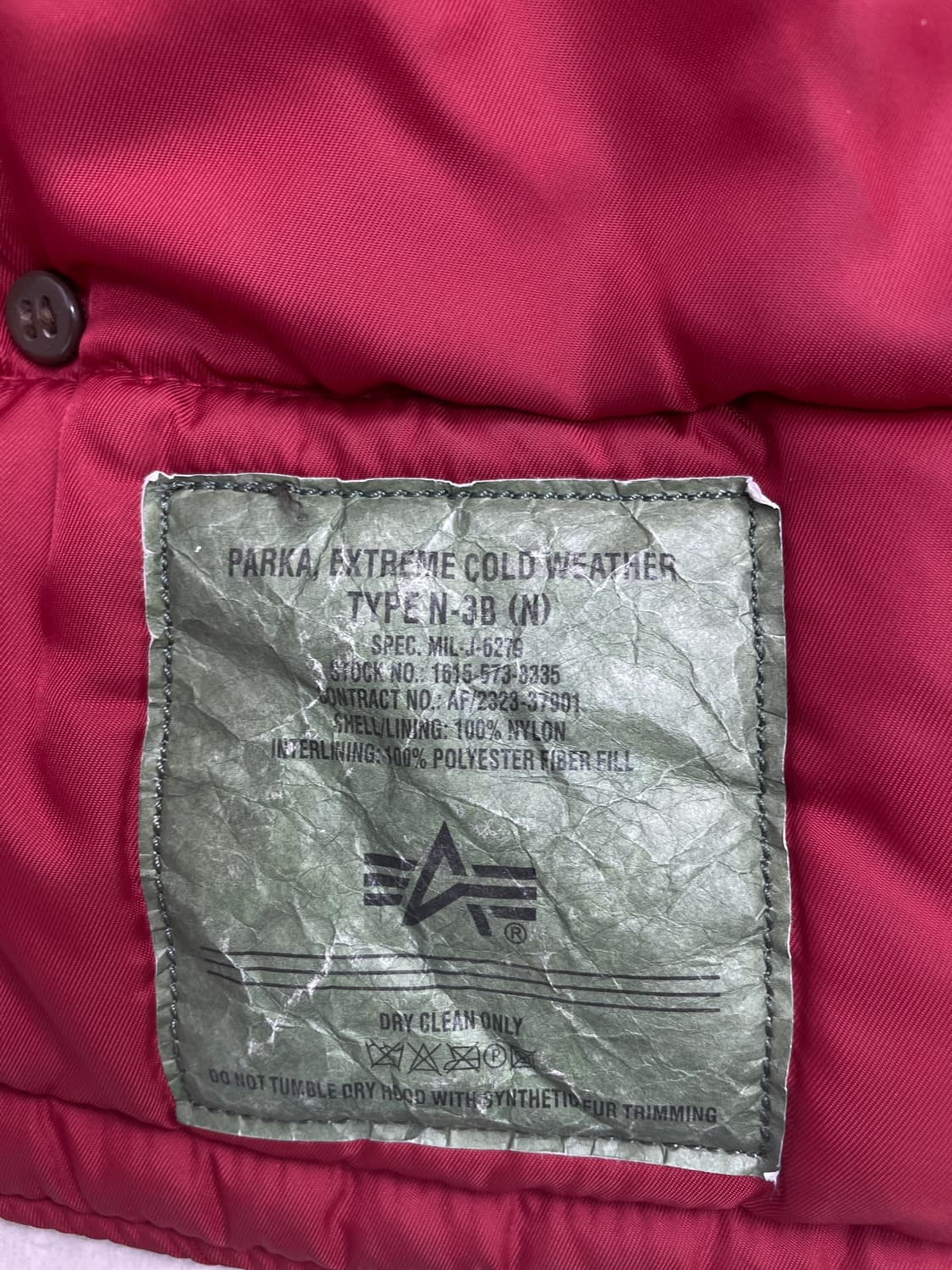 알파 인더스트리 N-3B 익스트림 콜드 웨더 파카 상품이미지6