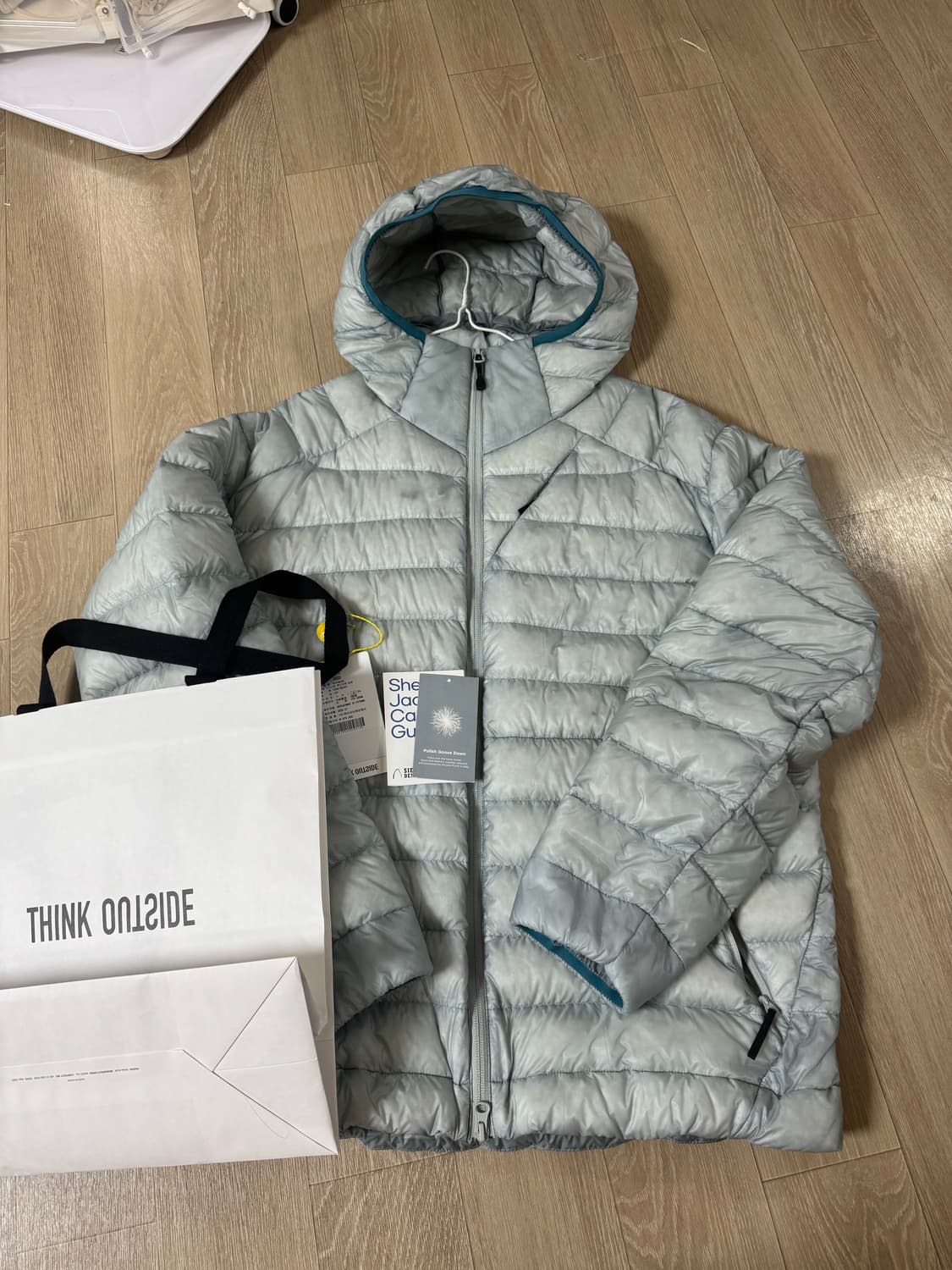 XL 시에라디자인 뮤어 경량 구스다운 패딩 라이트그레이 상품이미지1