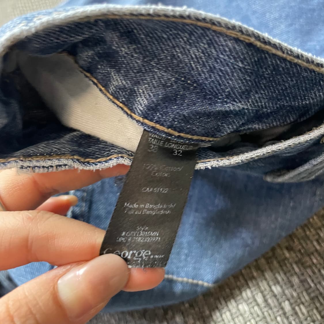 (38) George 중청 백카고 데님 팬츠 상품이미지4