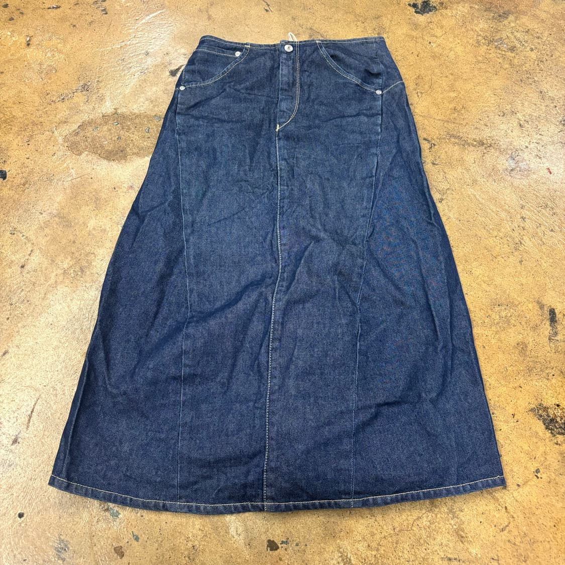 [정품/80] 리바이스 데님 롱 스커트 청치마  상품이미지2